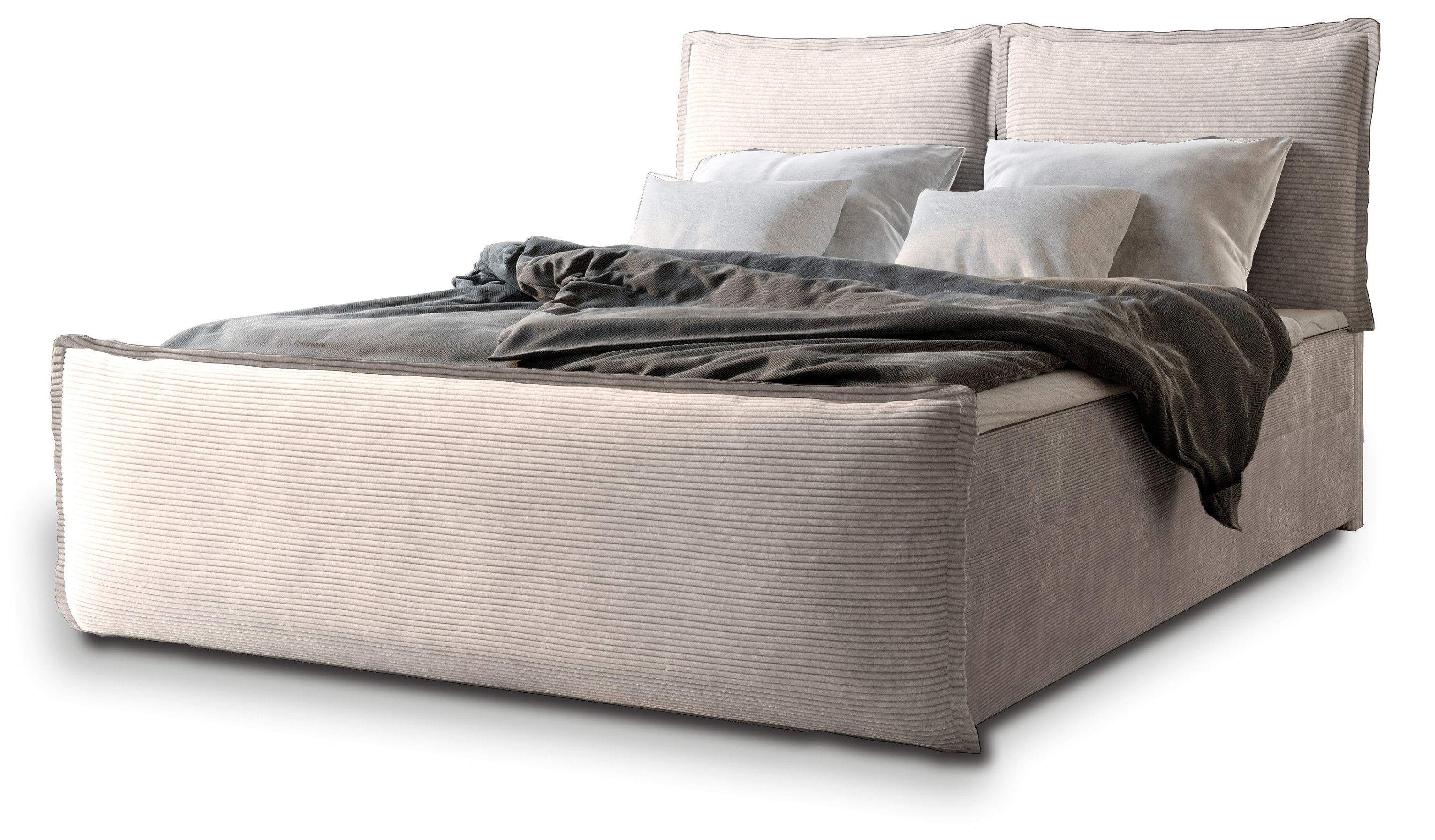 MSL Kontinentální čalouněná postel MONTY (140 x 200 cm) Barva látky: POSO 02