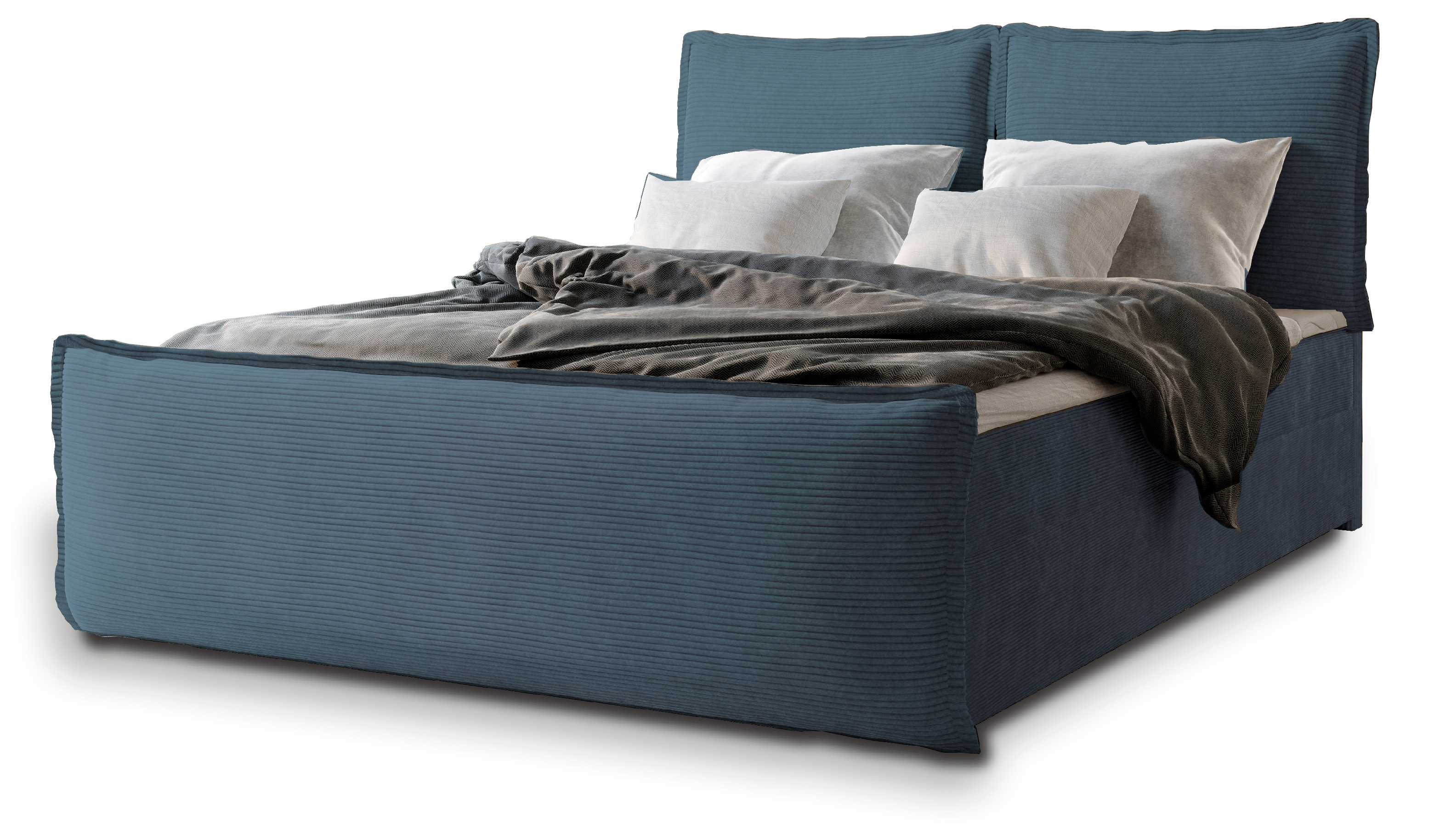 Levně MSL Kontinentální čalouněná postel MONTY (140 x 200 cm) Barva látky: POSO 05