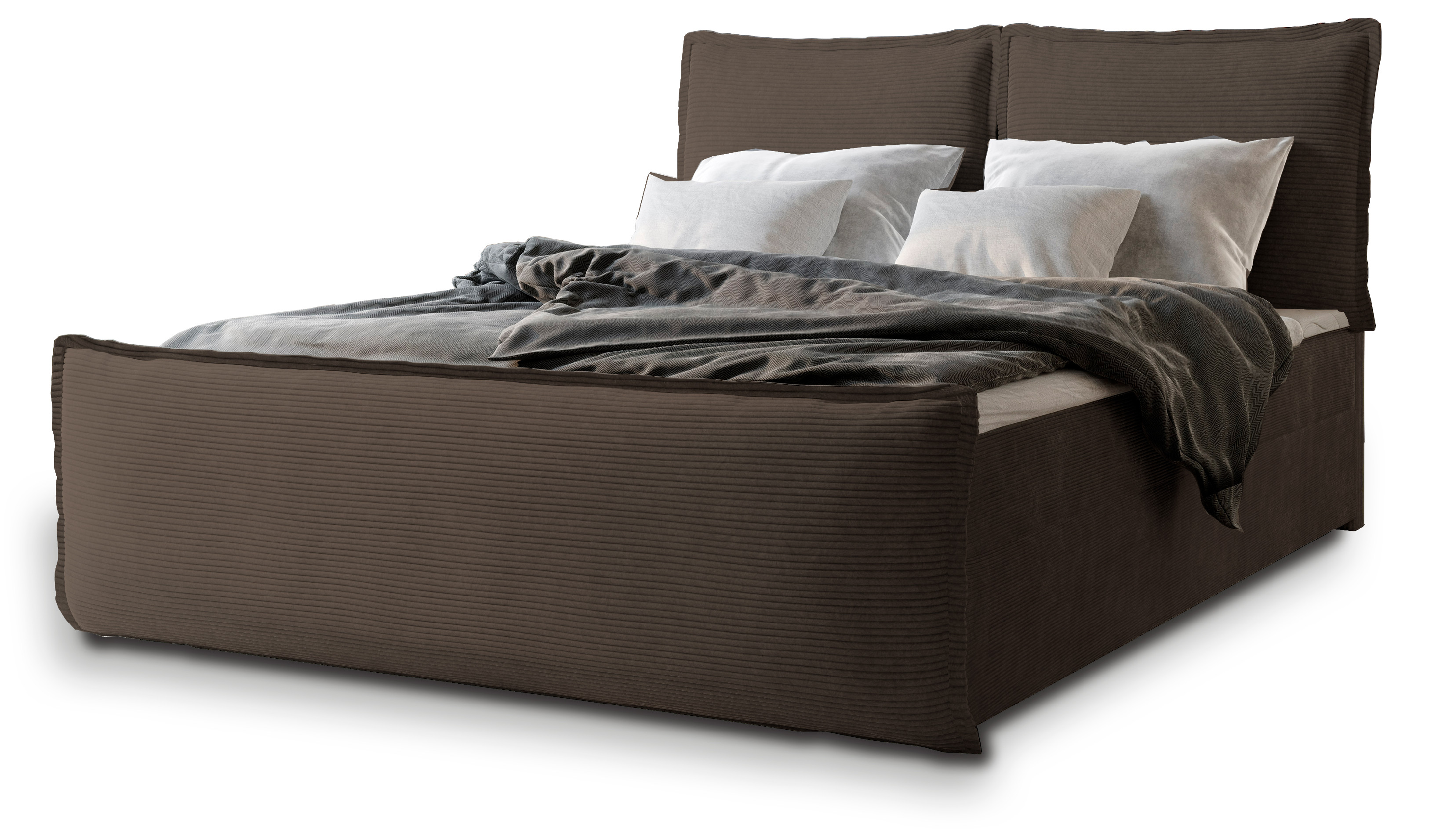 Levně MSL Kontinentální čalouněná postel MONTY (140 x 200 cm) Barva látky: POSO 06