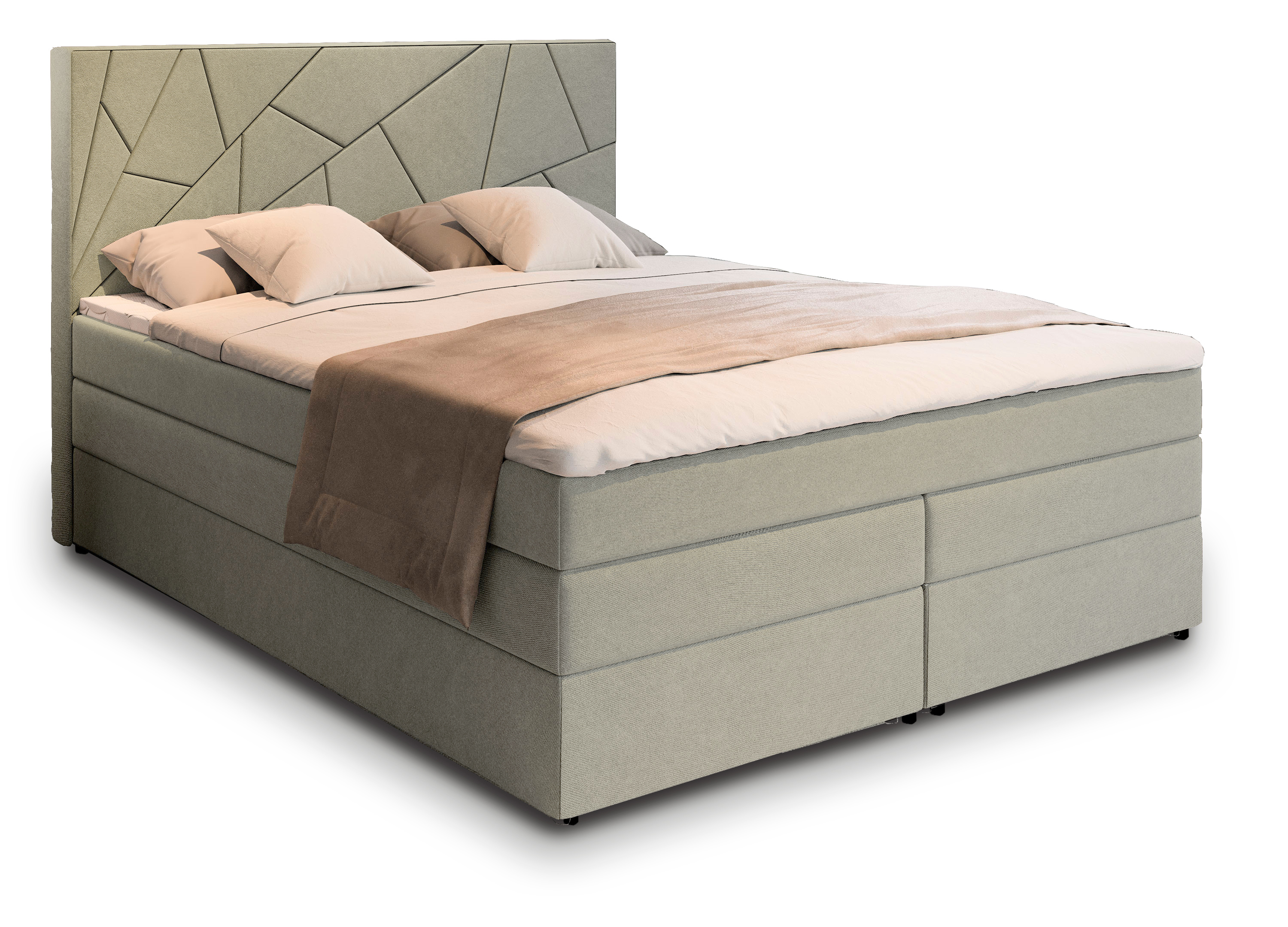 MSL Kontinentální čalouněná postel TAMARA (140 x 200 cm) Barva látky: INARI 34