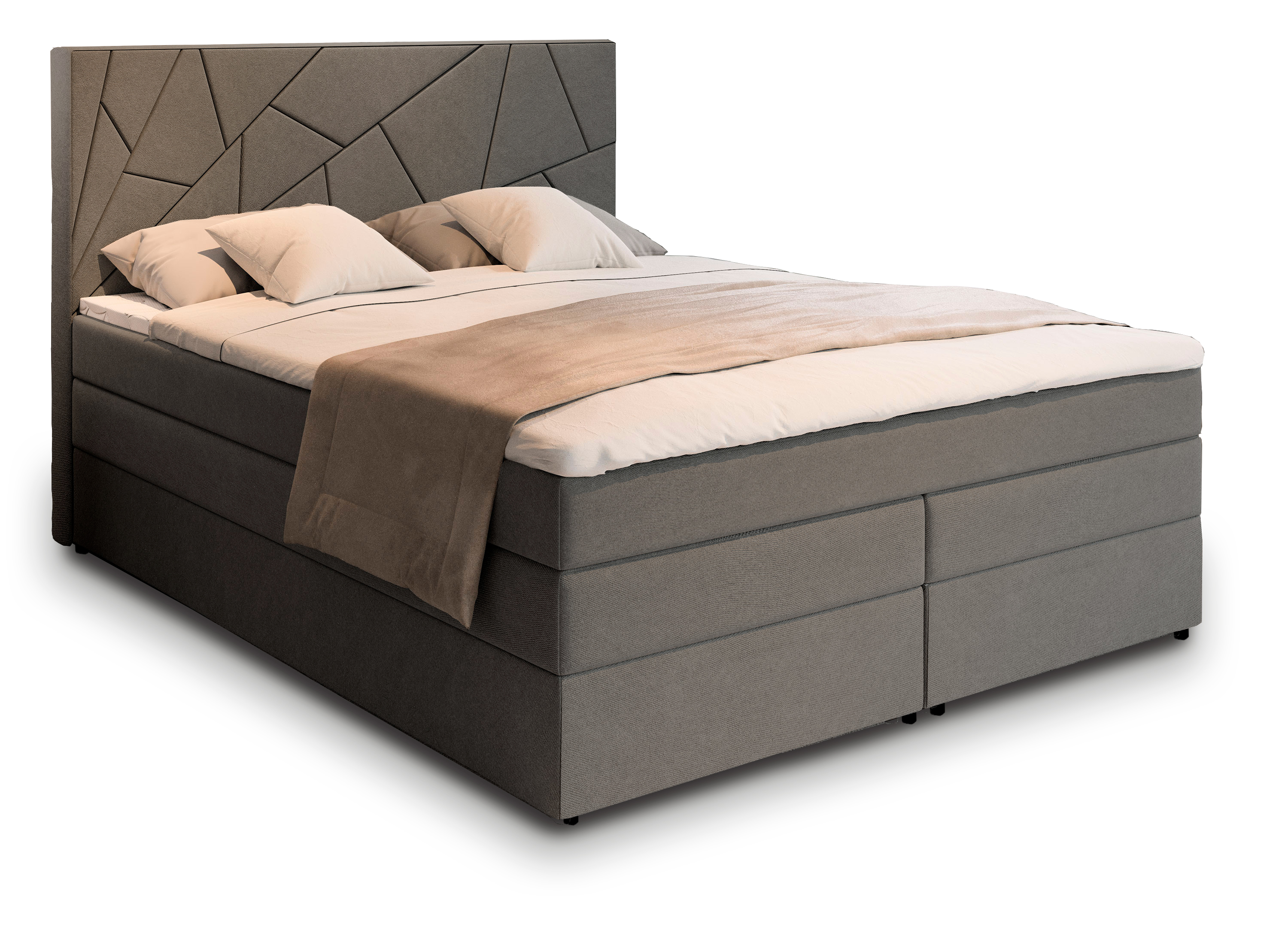 Levně MSL Kontinentální čalouněná postel TAMARA (160 x 200 cm) Barva látky: INARI 94