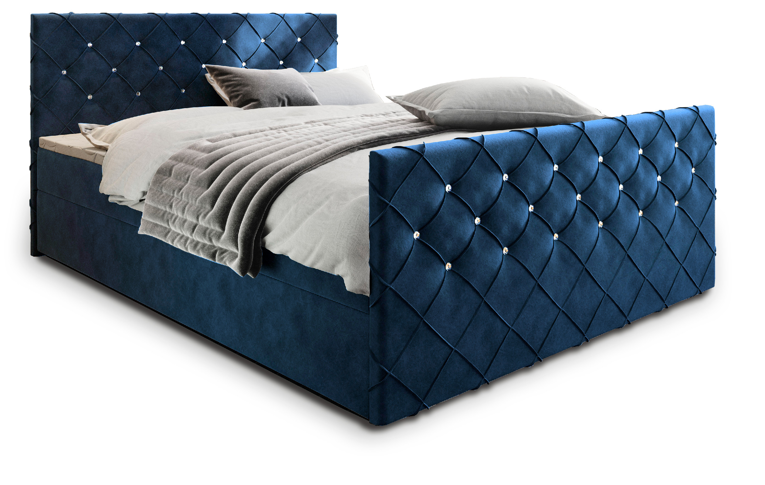 MSL Kontinentální čalouněná postel MARDI (140 x 200 cm) Barva látky: MAGIC VELVET 2316