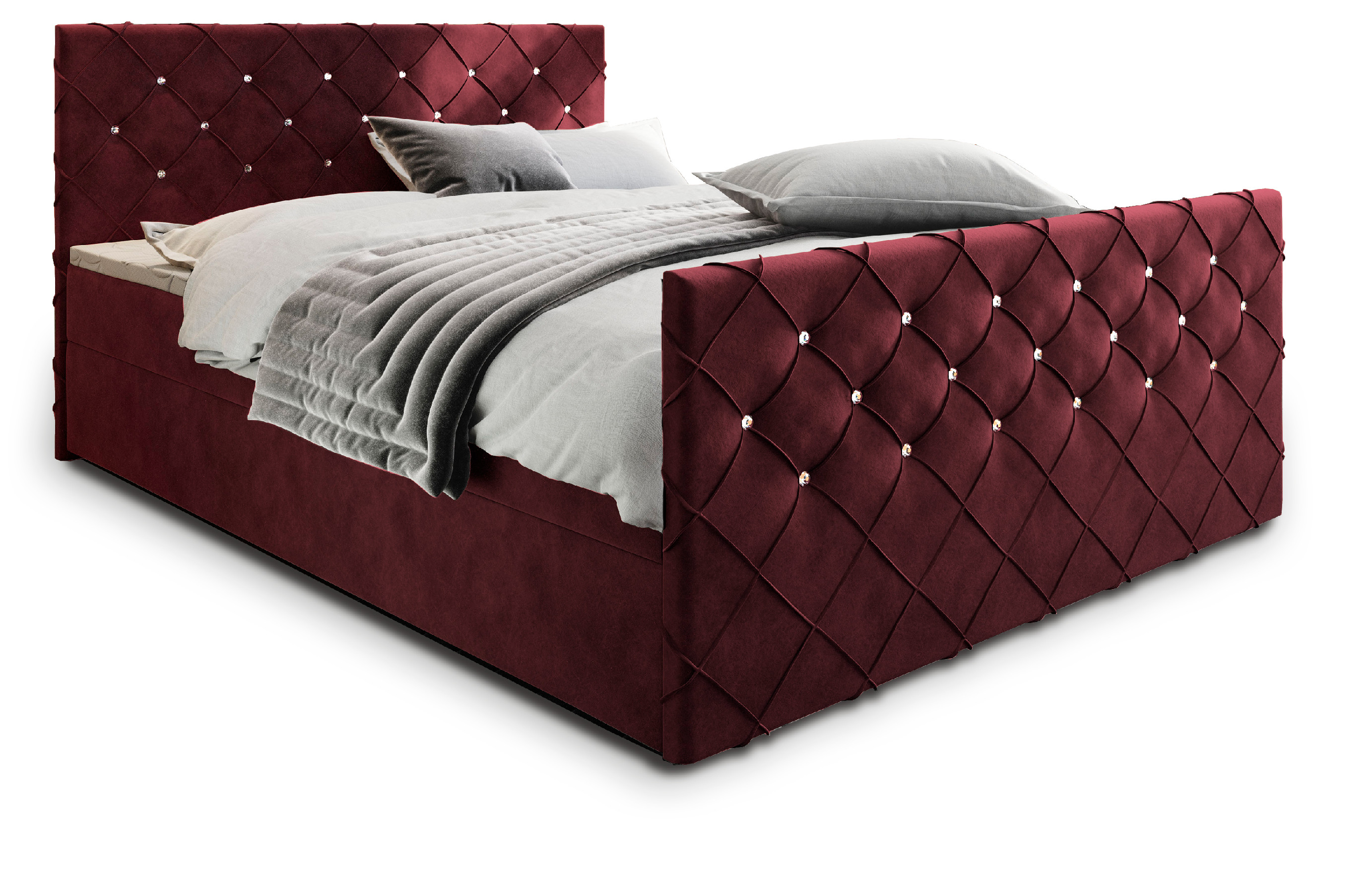 Levně MSL Kontinentální čalouněná postel MARDI (140 x 200 cm) Barva látky: MAGIC VELVET 2202