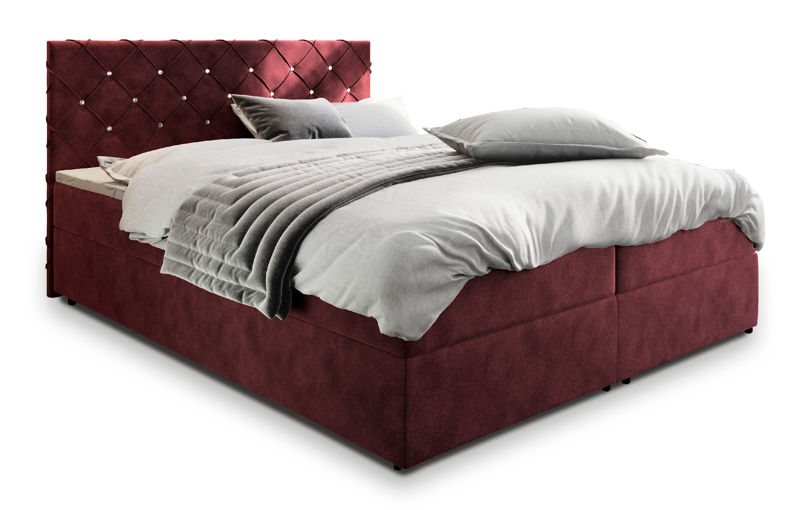 Levně MSL Kontinentální čalouněná postel RIVOL (140 x 200 cm) Barva látky: MAGIC VELVET 2202