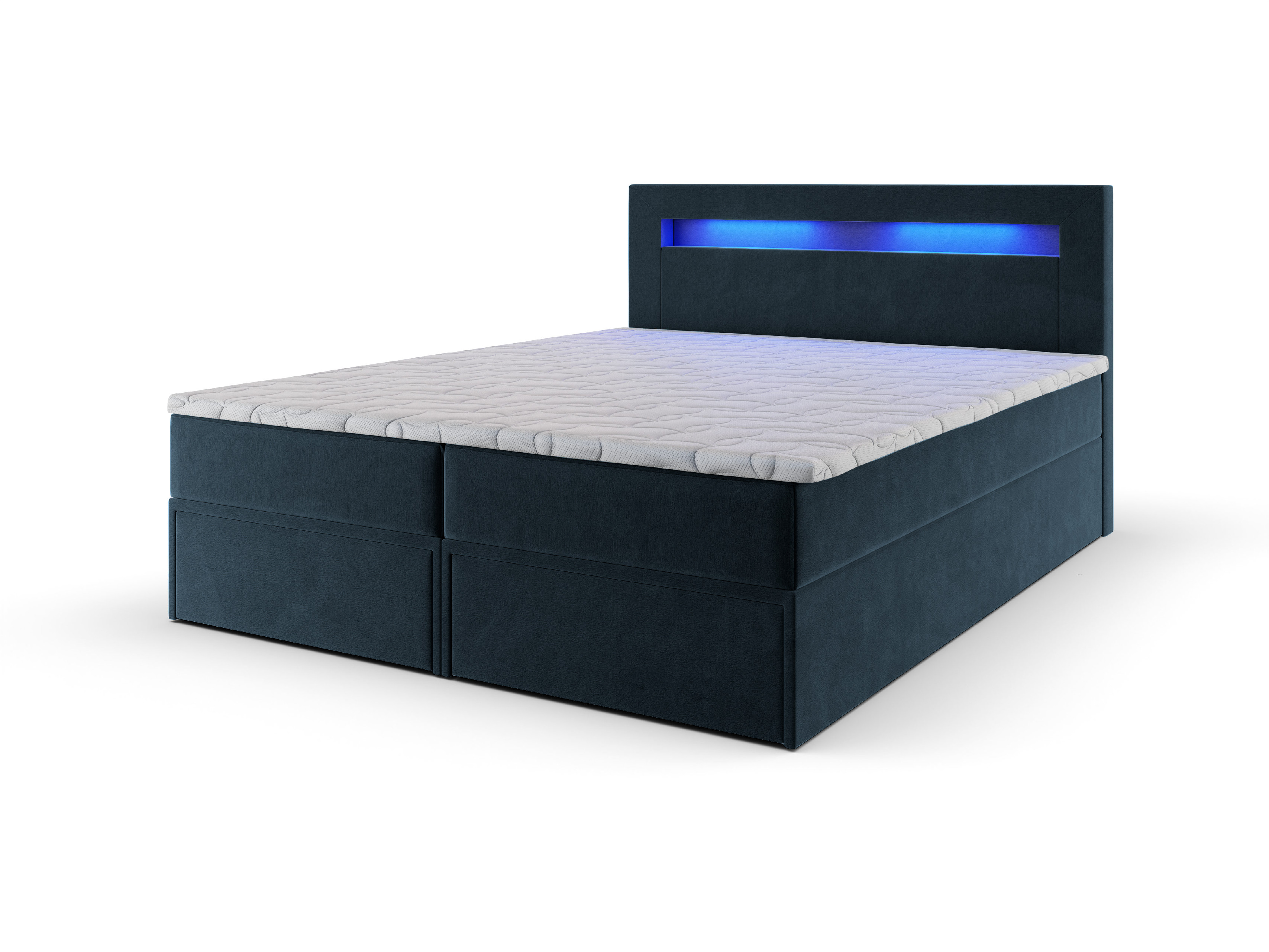 MSL Kontinentální čalouněná postel LINDOS (140 x 200 cm) Barva látky: MONOLITH 76