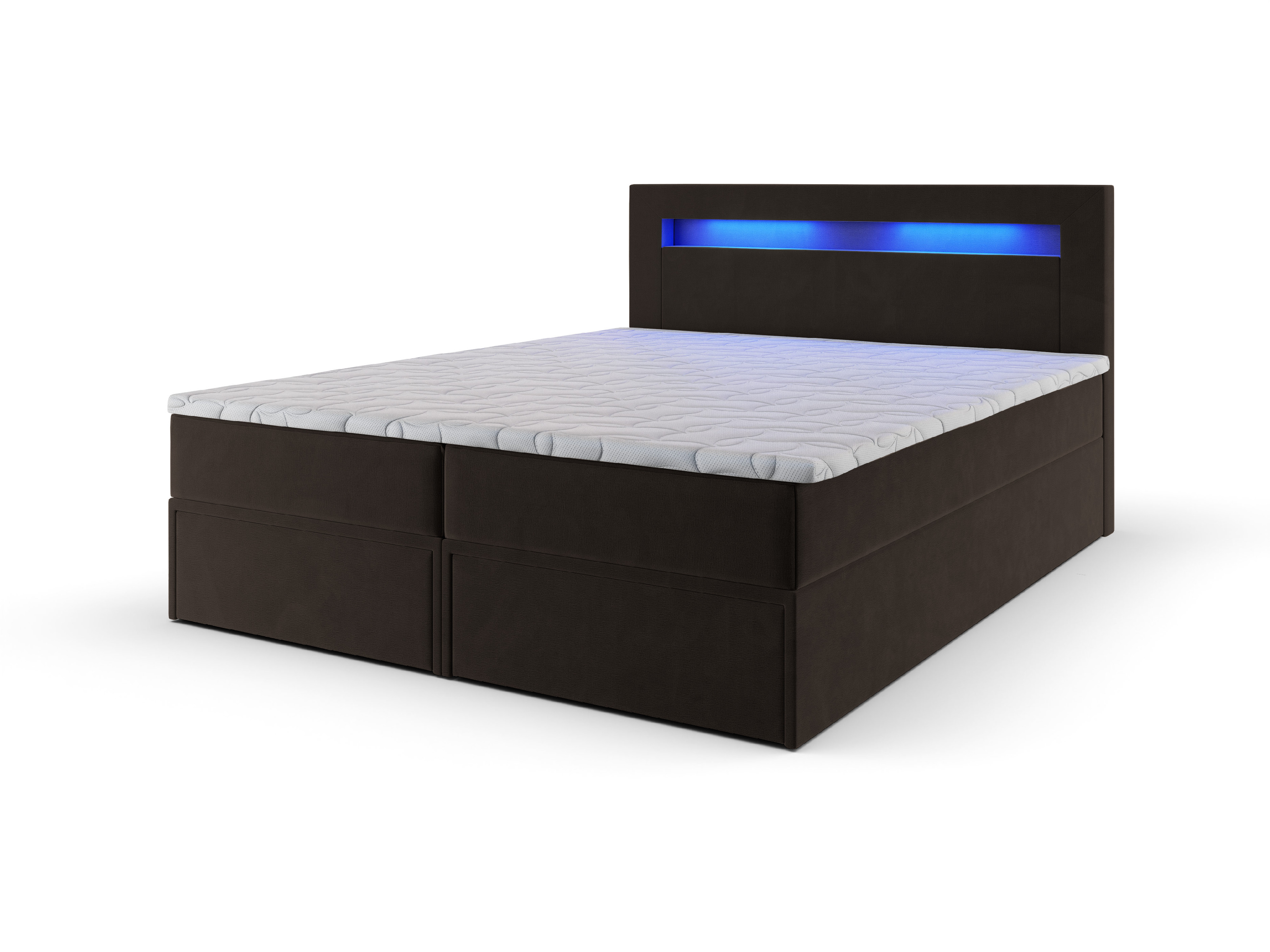 Levně MSL Kontinentální čalouněná postel LINDOS (140 x 200 cm) Barva látky: MONOLITH 29