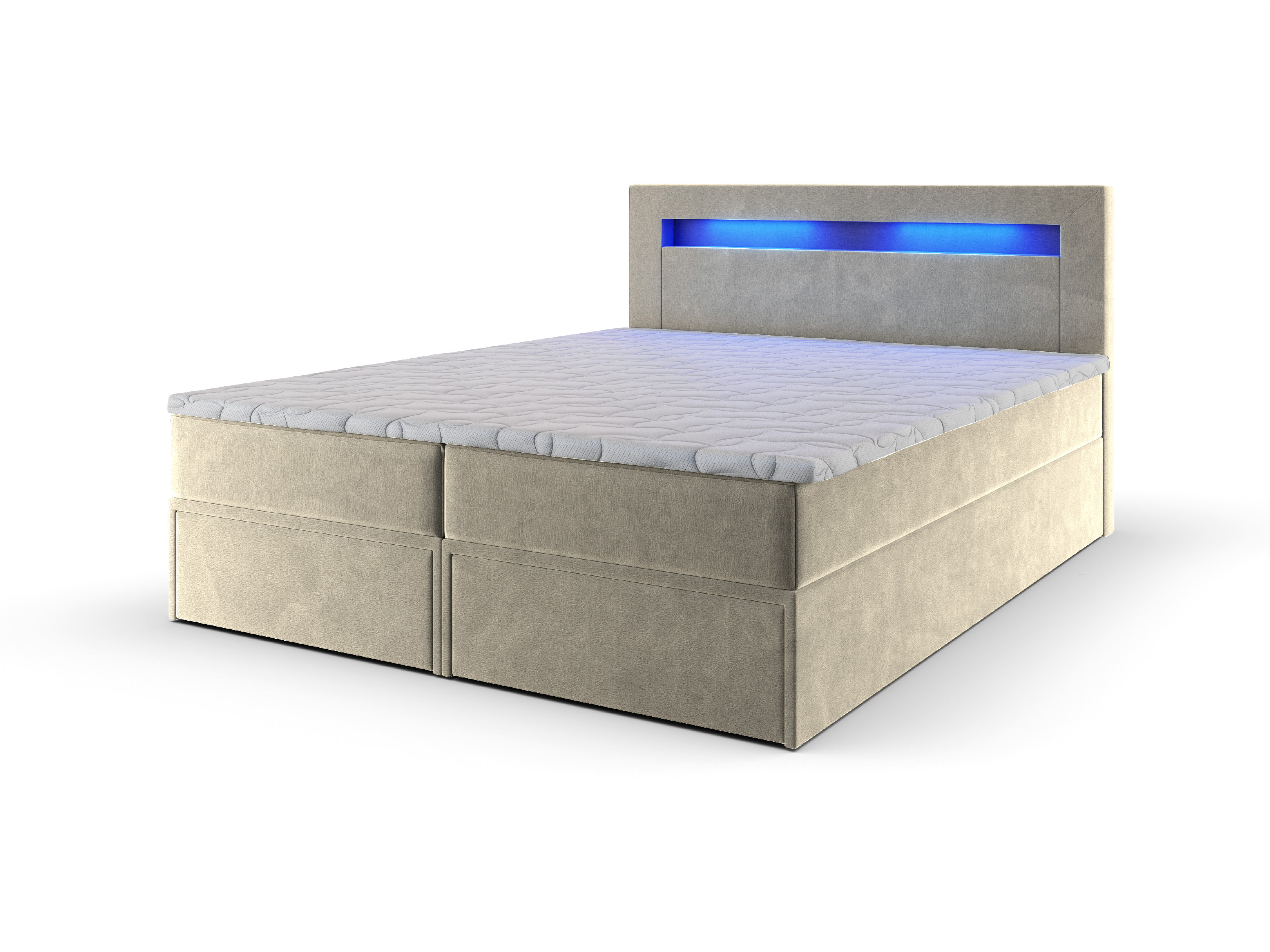 Levně MSL Kontinentální čalouněná postel LINDOS (140 x 200 cm) Barva látky: MONOLITH 02