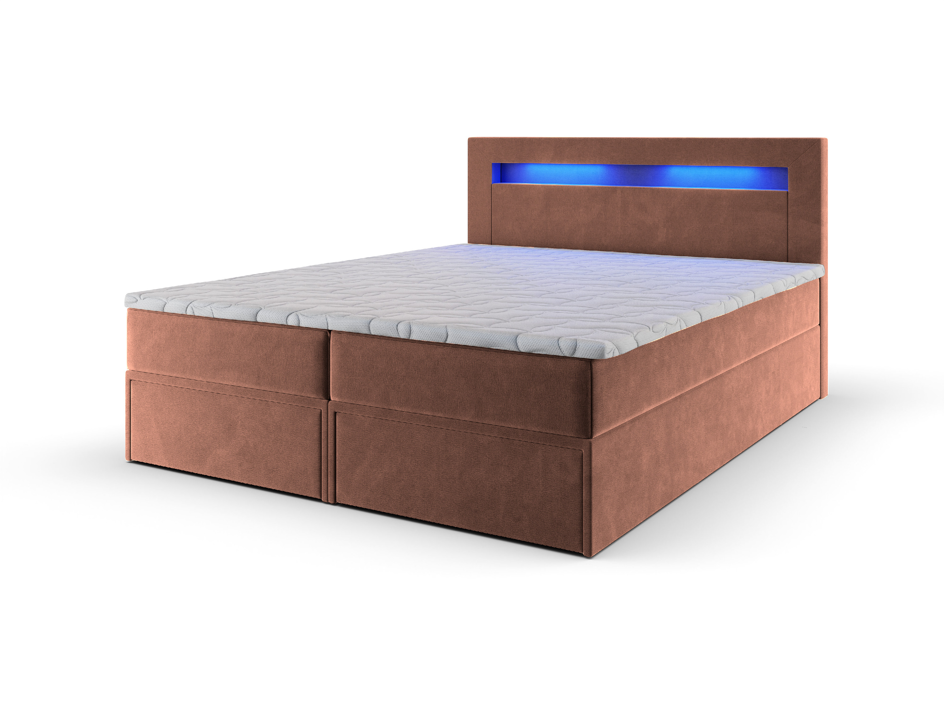 Levně MSL Kontinentální čalouněná postel LINDOS (160 x 200 cm) Barva látky: MONOLITH 61