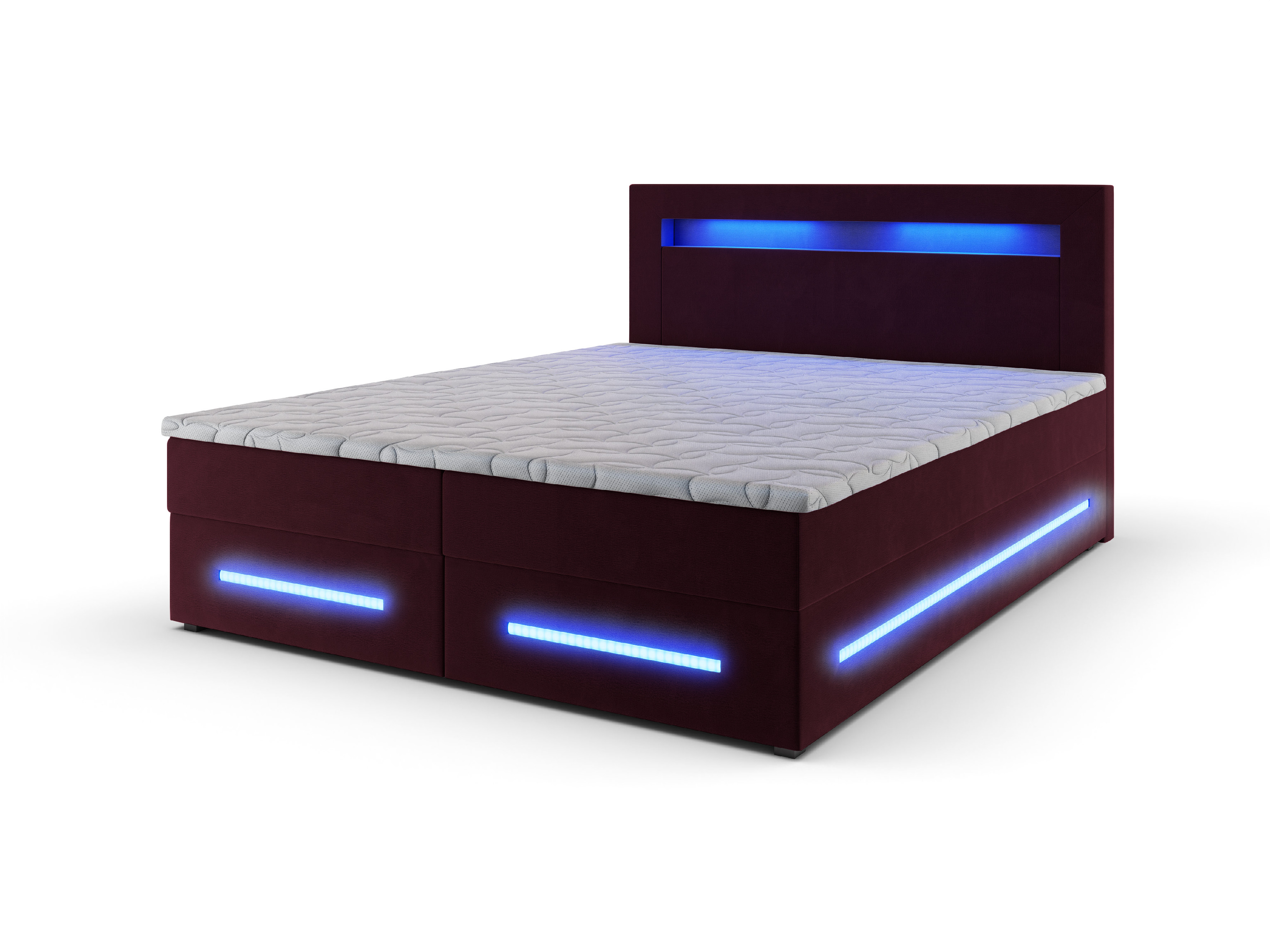 MSL Kontinentální čalouněná postel MANA (140 x 200 cm) Barva látky: MONOLITH 69