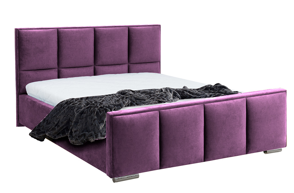 Eka Čalouněná postel PASSION s dřevěným úložným prostorem 140x200 cm, Trinity 2311