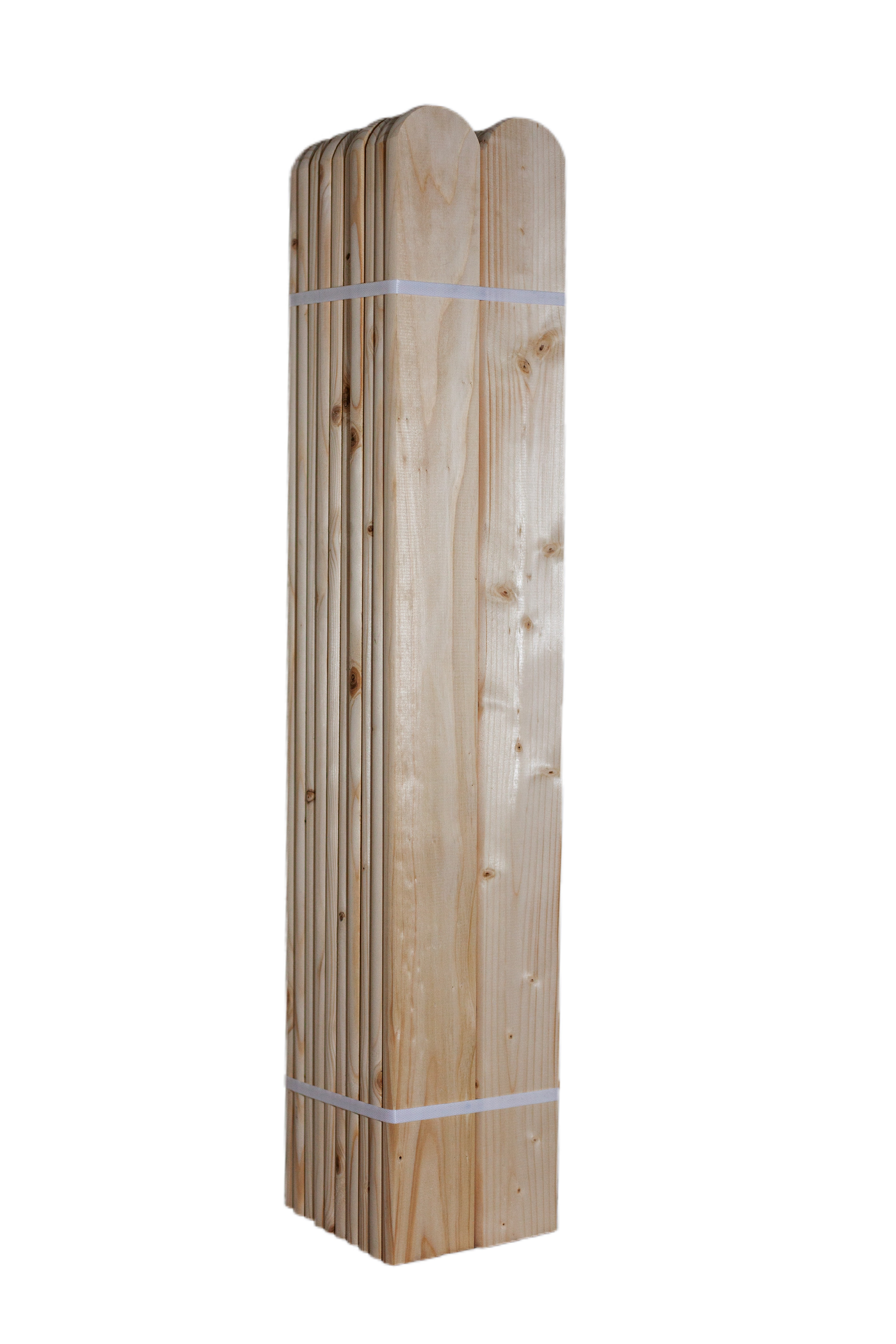 LC Dřevěná smrková plotovka, 20 x 90 mm zakulacená 1ks Výška plotovek: 100 cm