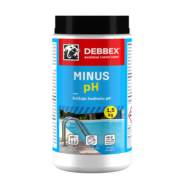 Debbex Bazénová chemie Cranit pH minus – snižuje hodnotu pH 1,5kg