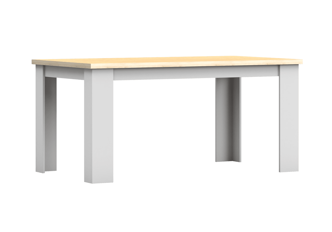 IDZ Jídelní stůl AGAWA 15, 180 cm Dub Hikora/Bílá