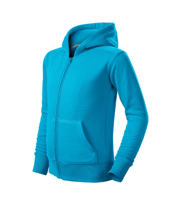 MALFINI, a.s. Dětská mikina TRENDY ZIPPER Barva: 44 - Tyrkysová, Velikost: 122 cm/6 let