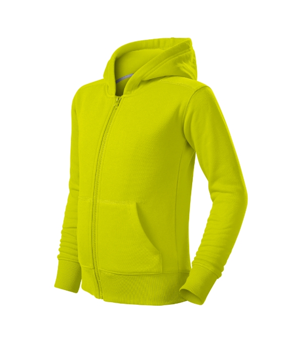 MALFINI, a.s. Dětská mikina TRENDY ZIPPER Barva: 62 - Limetková, Velikost: 122 cm/6 let