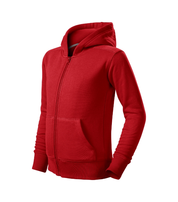 MALFINI, a.s. Dětská mikina TRENDY ZIPPER Barva: 07 - Červená, Velikost: 122 cm/6 let