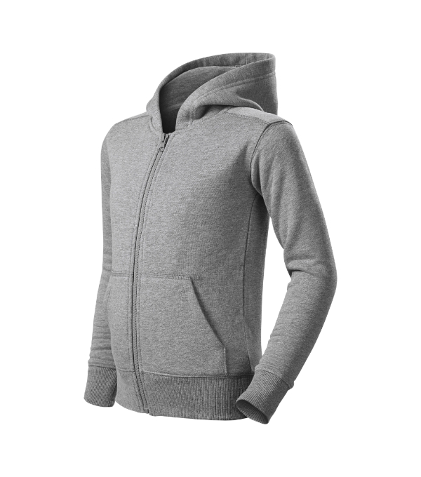 MALFINI, a.s. Dětská mikina TRENDY ZIPPER Barva: 12 - Tmavá šedá, Velikost: 122 cm/6 let
