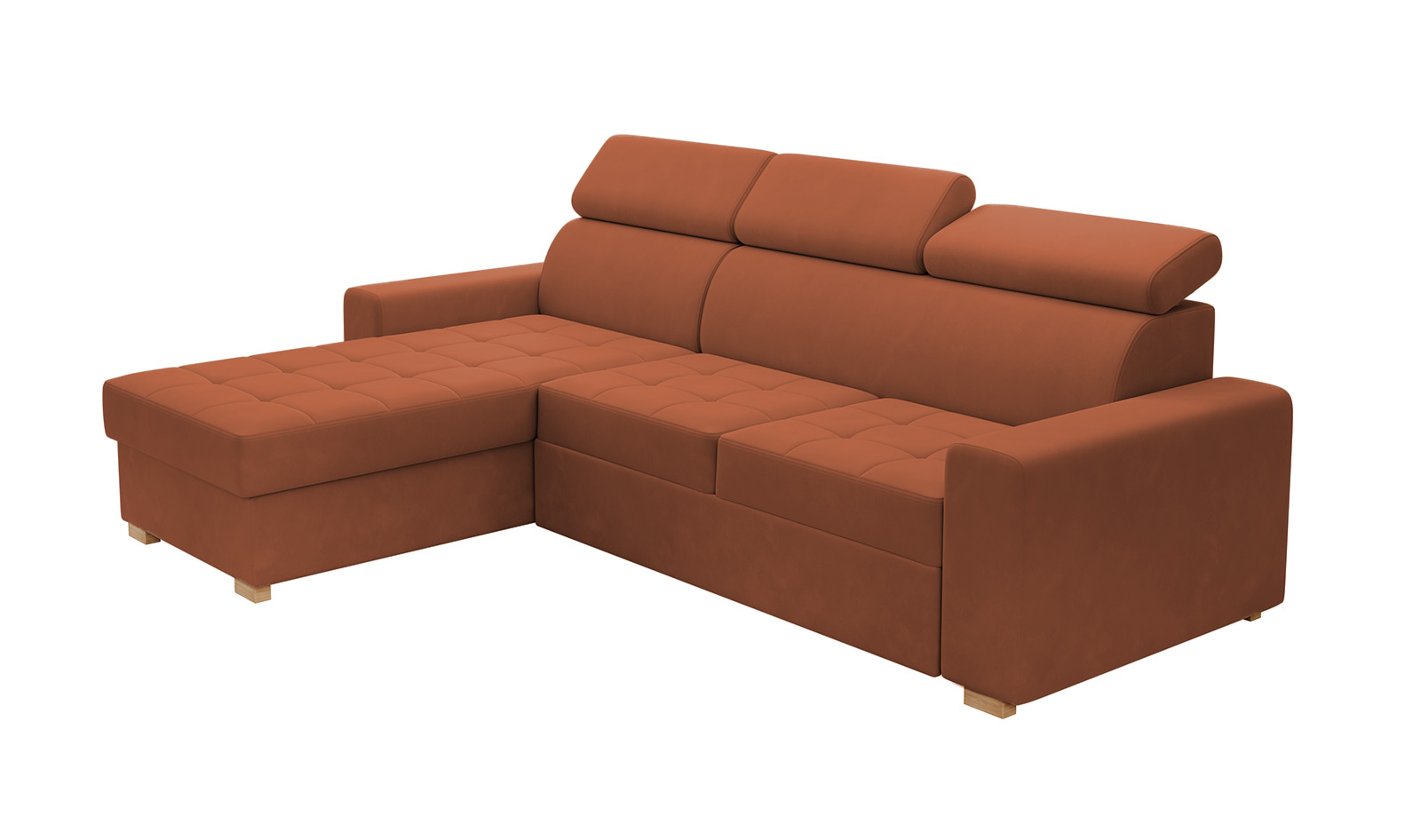 Eka Rohová sedačka MONSUM, 245 cm Roh pohovky: Levý roh, Barva látky: KRONOS 39