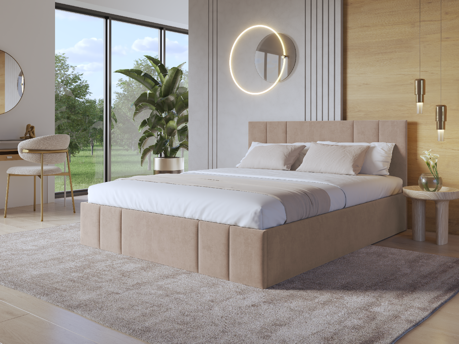 Eka Čalouněná postel SAMANTA - Kronos 120x200 cm Barva látky: Kronos 35