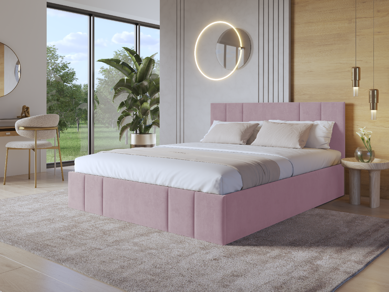 Eka Čalouněná postel SAMANTA - Kronos 160x200 cm Barva látky: Kronos 27