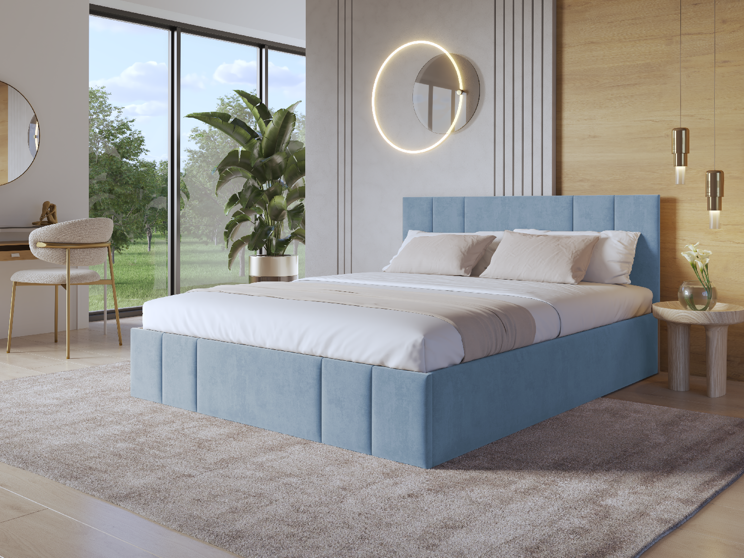 Eka Čalouněná postel SAMANTA - Kronos 180x200 cm Barva látky: Kronos 31