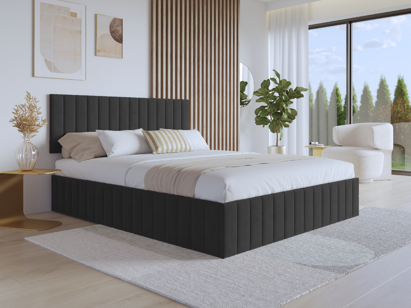 Eka Čalouněná postel PARIS - Kronos 120x200 cm Barva látky: Kronos 34