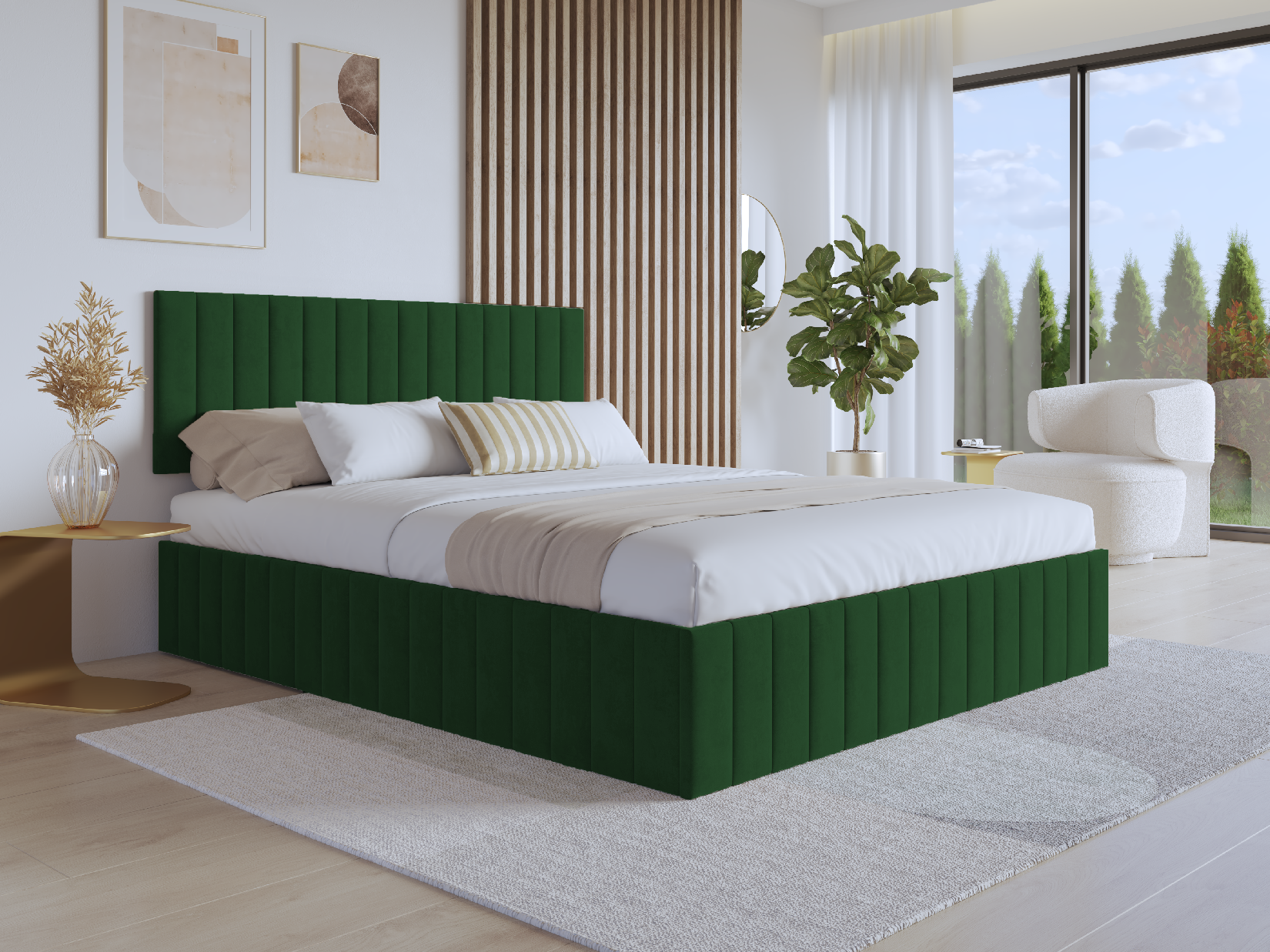 Eka Čalouněná postel PARIS - Kronos 140x200 cm Barva látky: Kronos 19