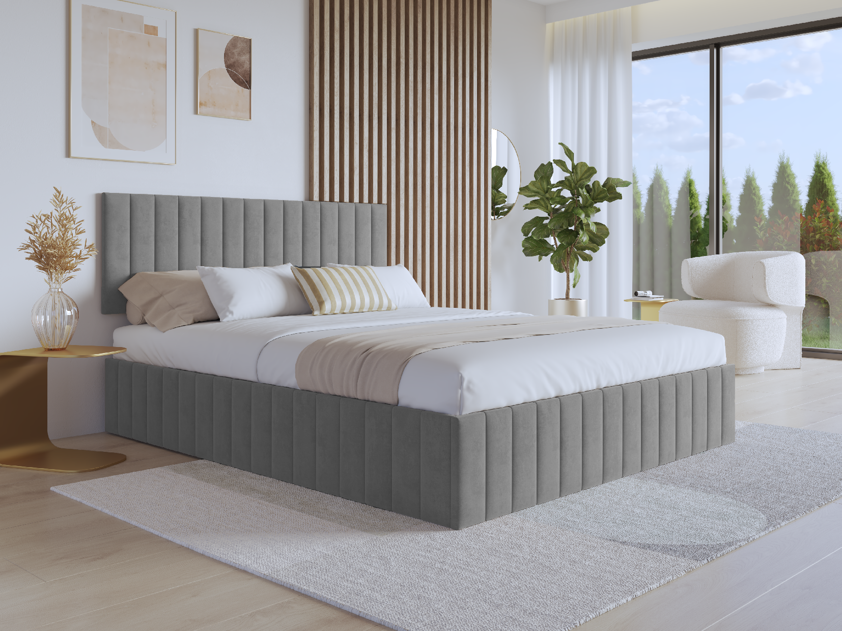 Eka Čalouněná postel PARIS - Kronos 180x200 cm Barva látky: Kronos 53