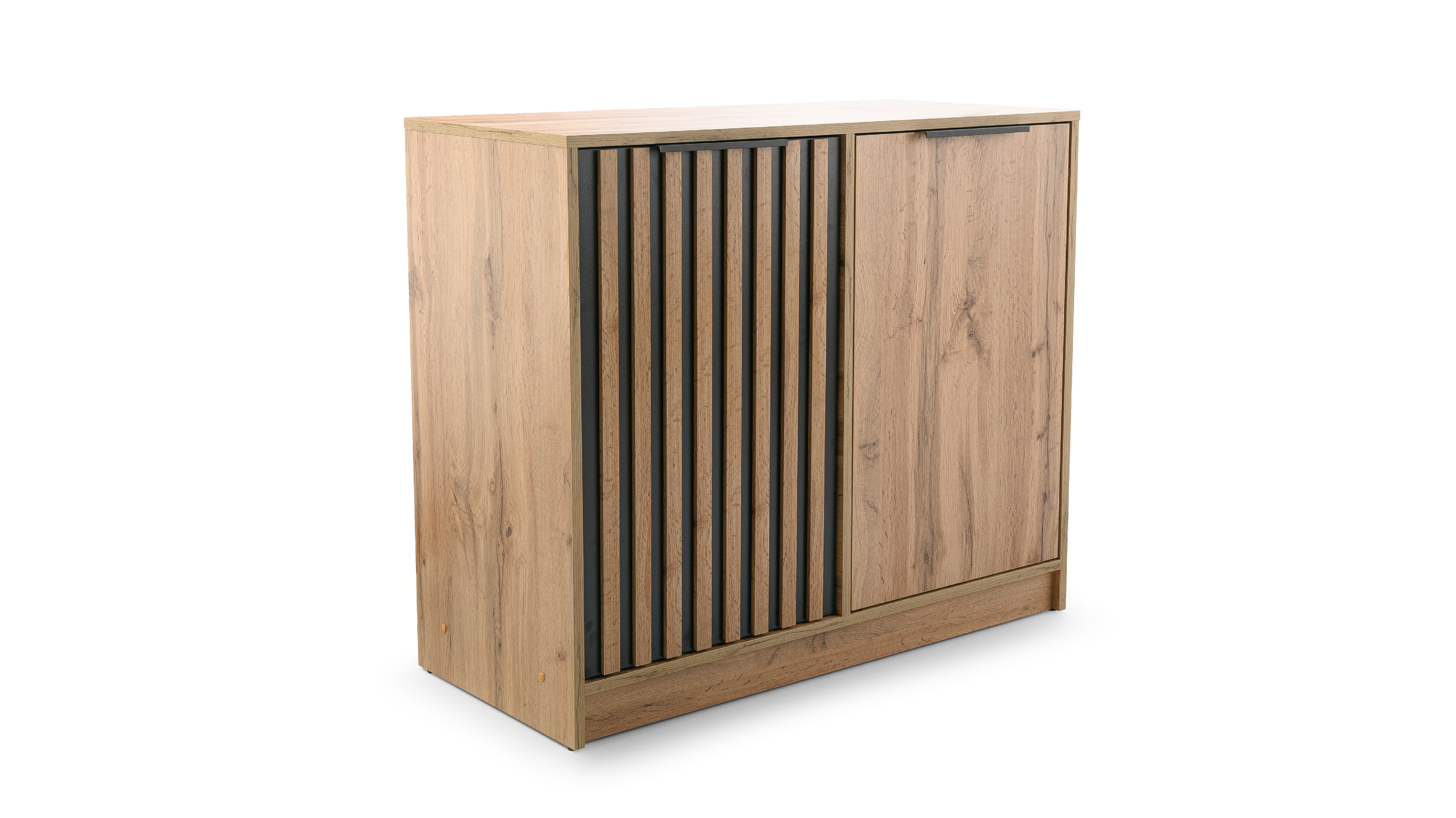 STO Komoda BALI LUX D2, 94 cm Dub Votan/Černá