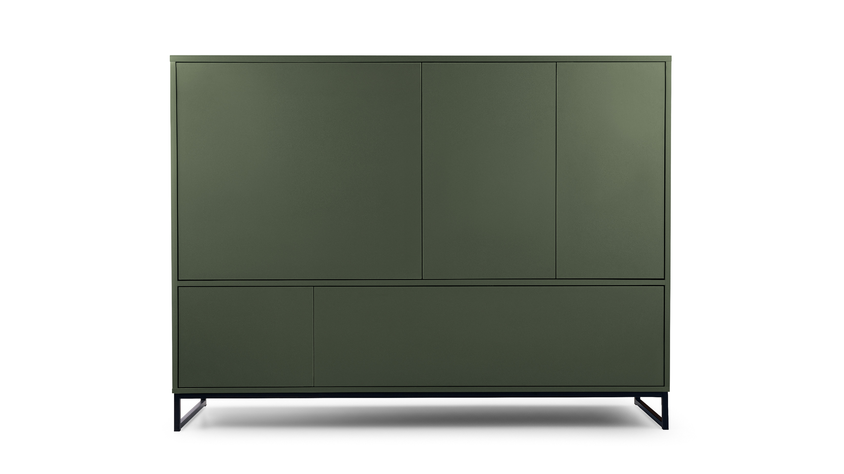 STO Komoda GENUA, 160 cm Olivová