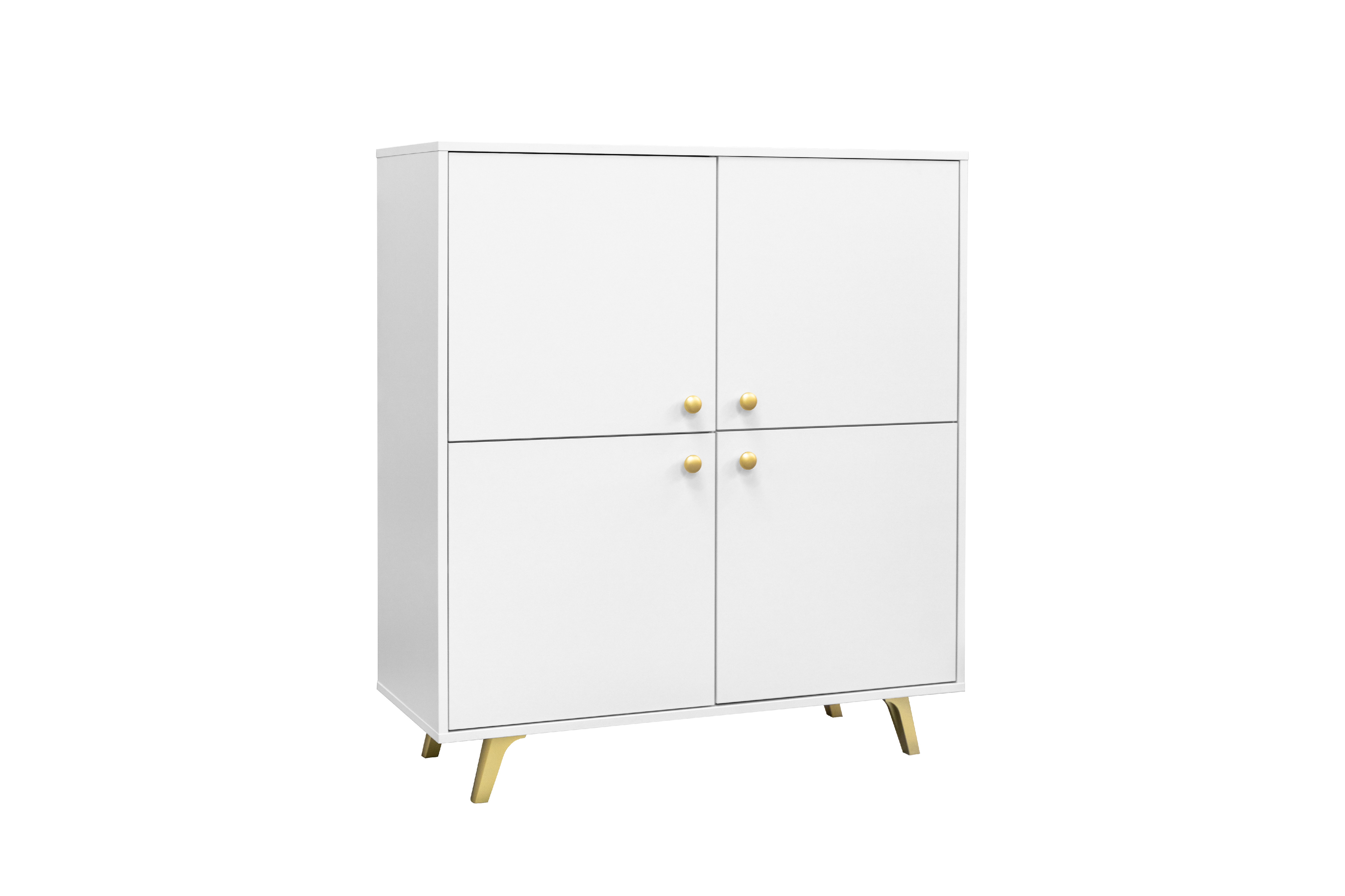 STO Komoda SIENA 4D, 100 cm Bílá