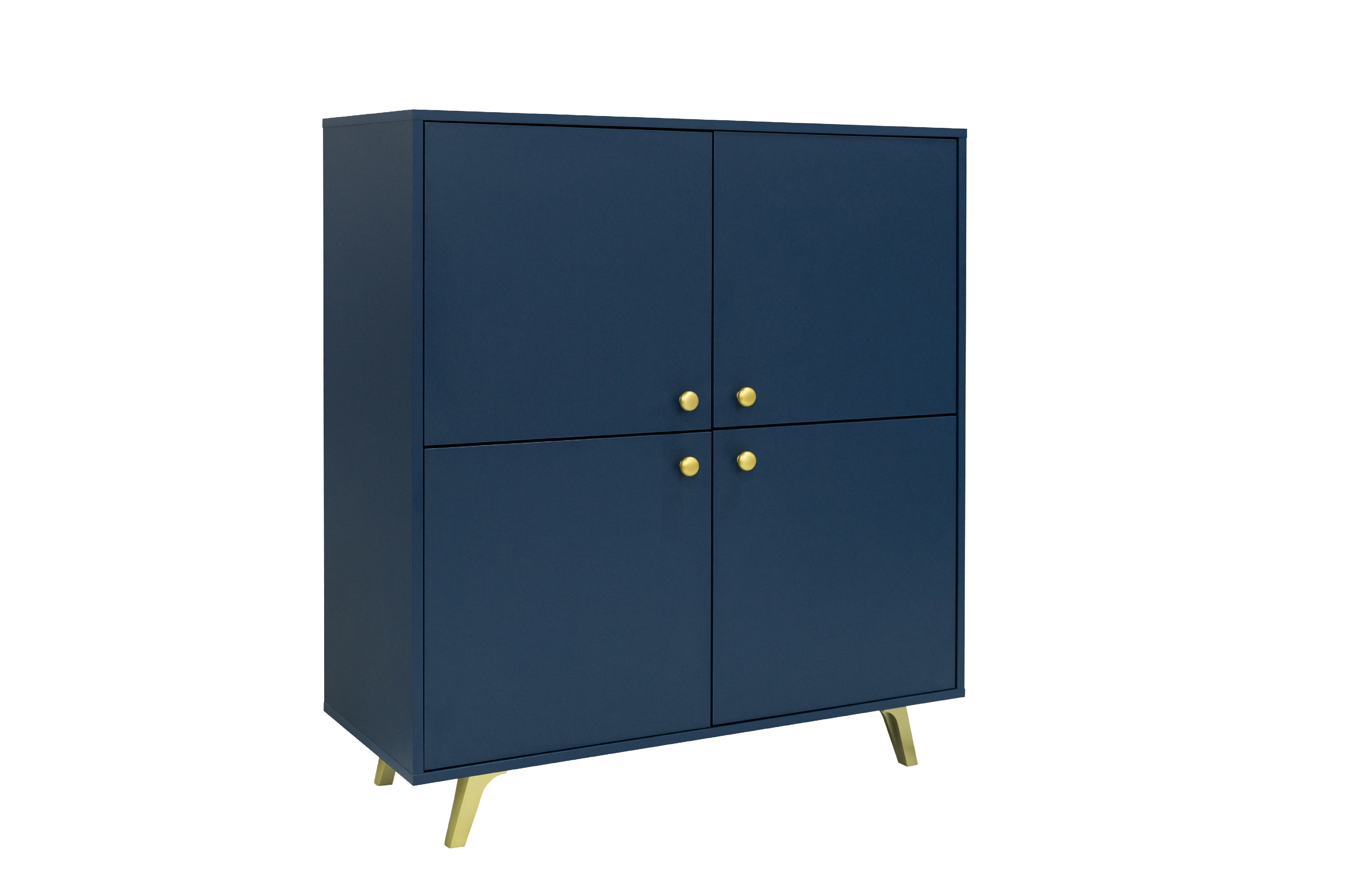 STO Komoda SIENA 4D, 100 cm Námořnická modrá