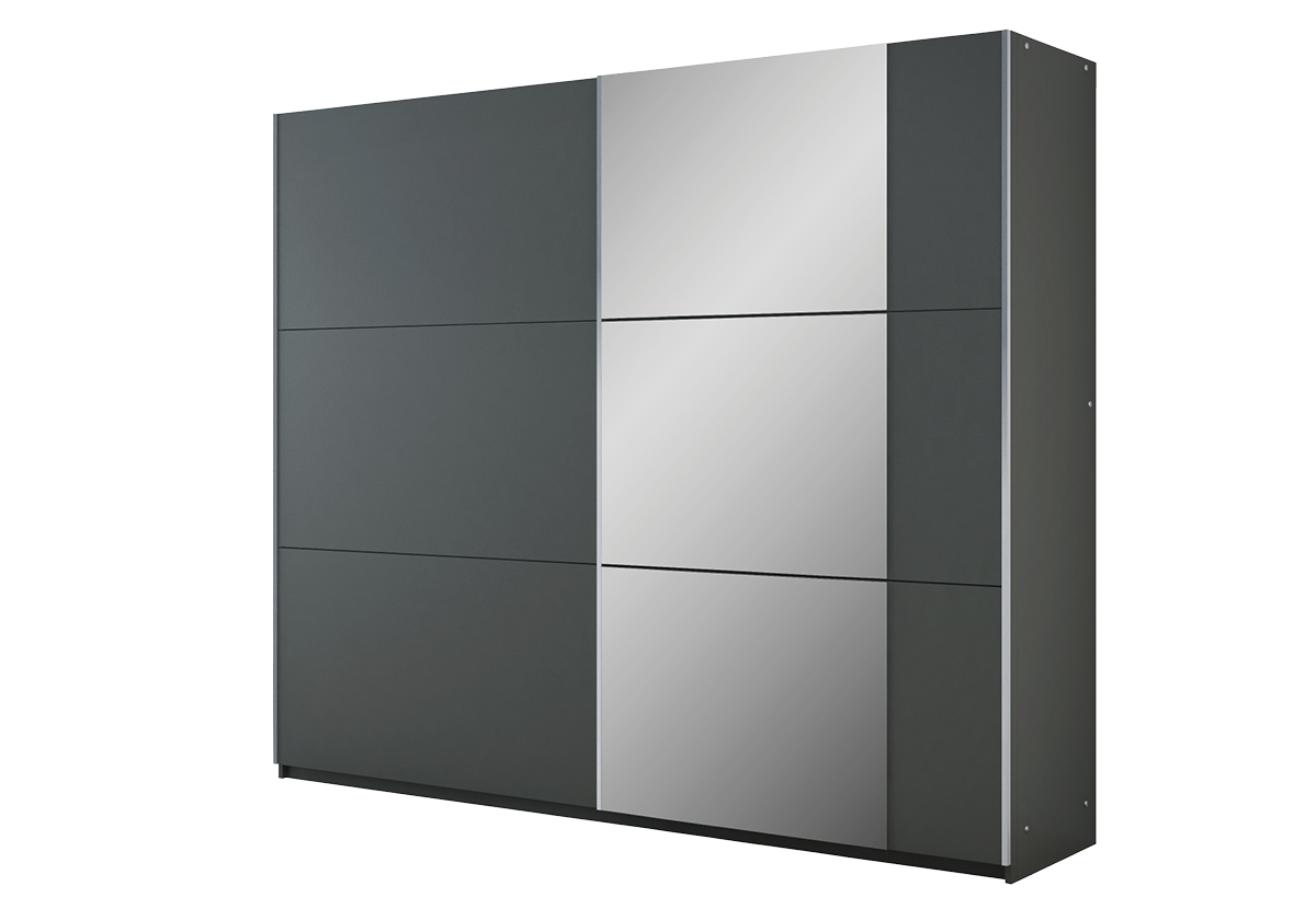 STO Šatní skříň BASTIA 250 cm, Grafit