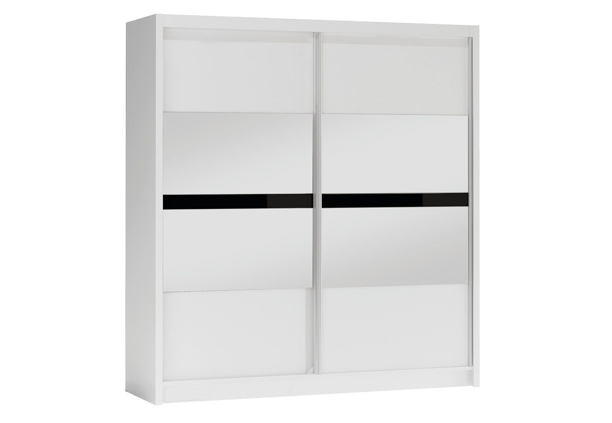 STO Šatní skříň BATUMI 203 cm, Bílá