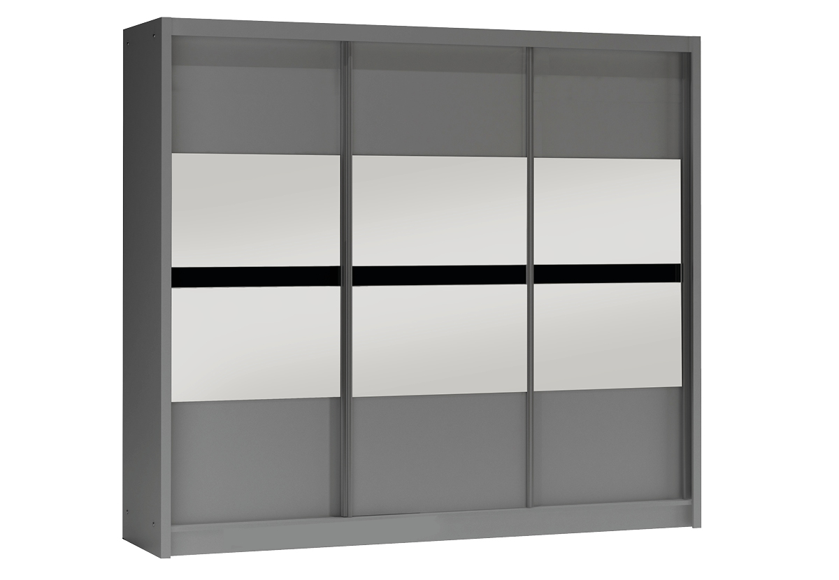 STO Šatní skříň BATUMI 250 cm, Grafit