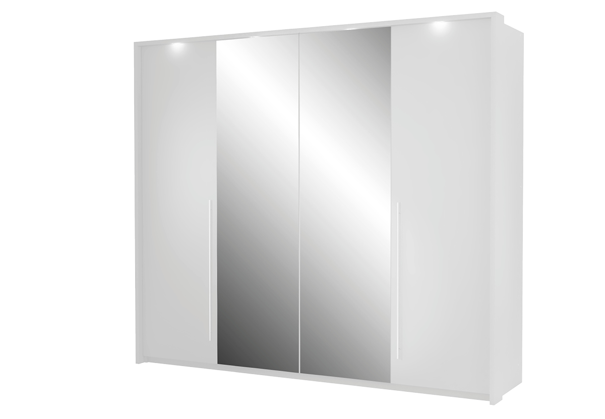 STO Šatní skříň BREMA 255 cm, Bílá