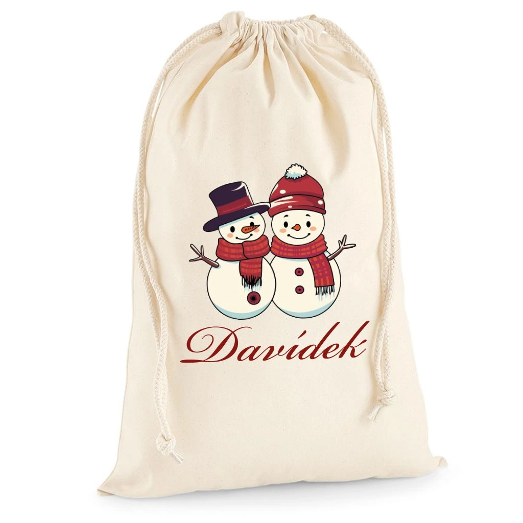 TRK Bavlněný pytlík - Sněhuláci Velikost: L