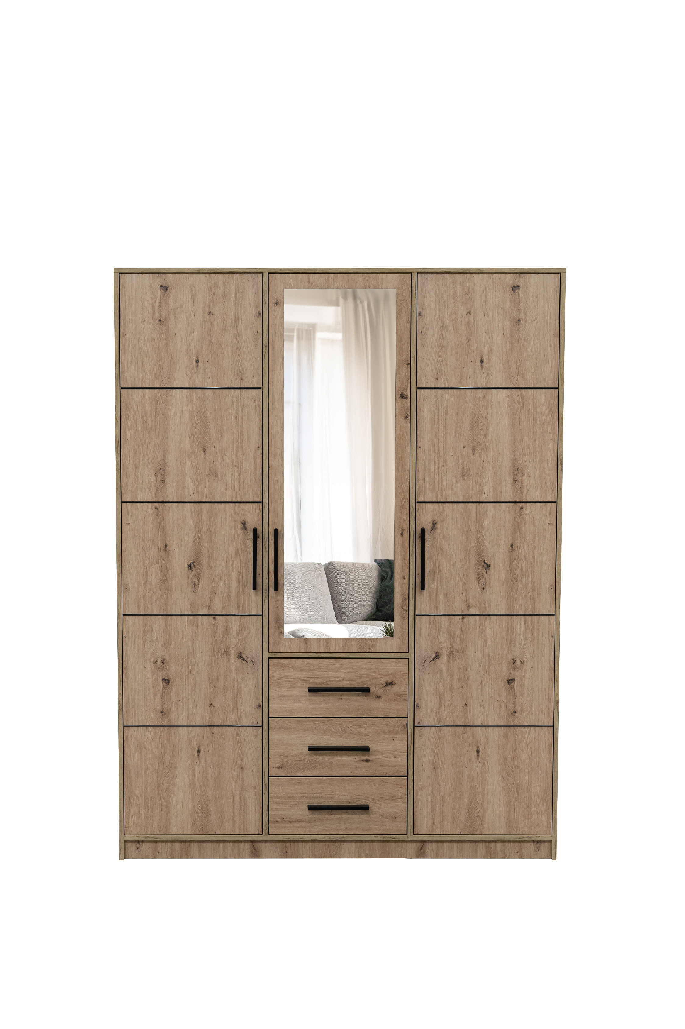 STO Šatní skříň KOS D3 149 cm, Dub Artisan