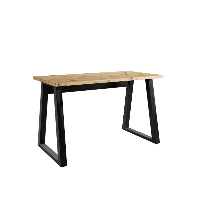 Mdx Kancelářský stůl LOFT FIGATE, 130 cm Černá/Dub Artisan