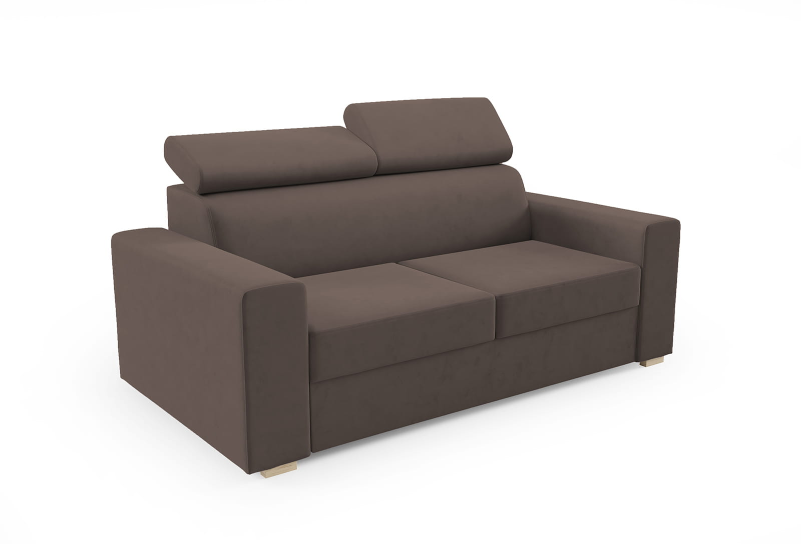 Eka Pohovka ADELA, 174 cm Barva látky: MONOLITH 15 (Střední hnědá)