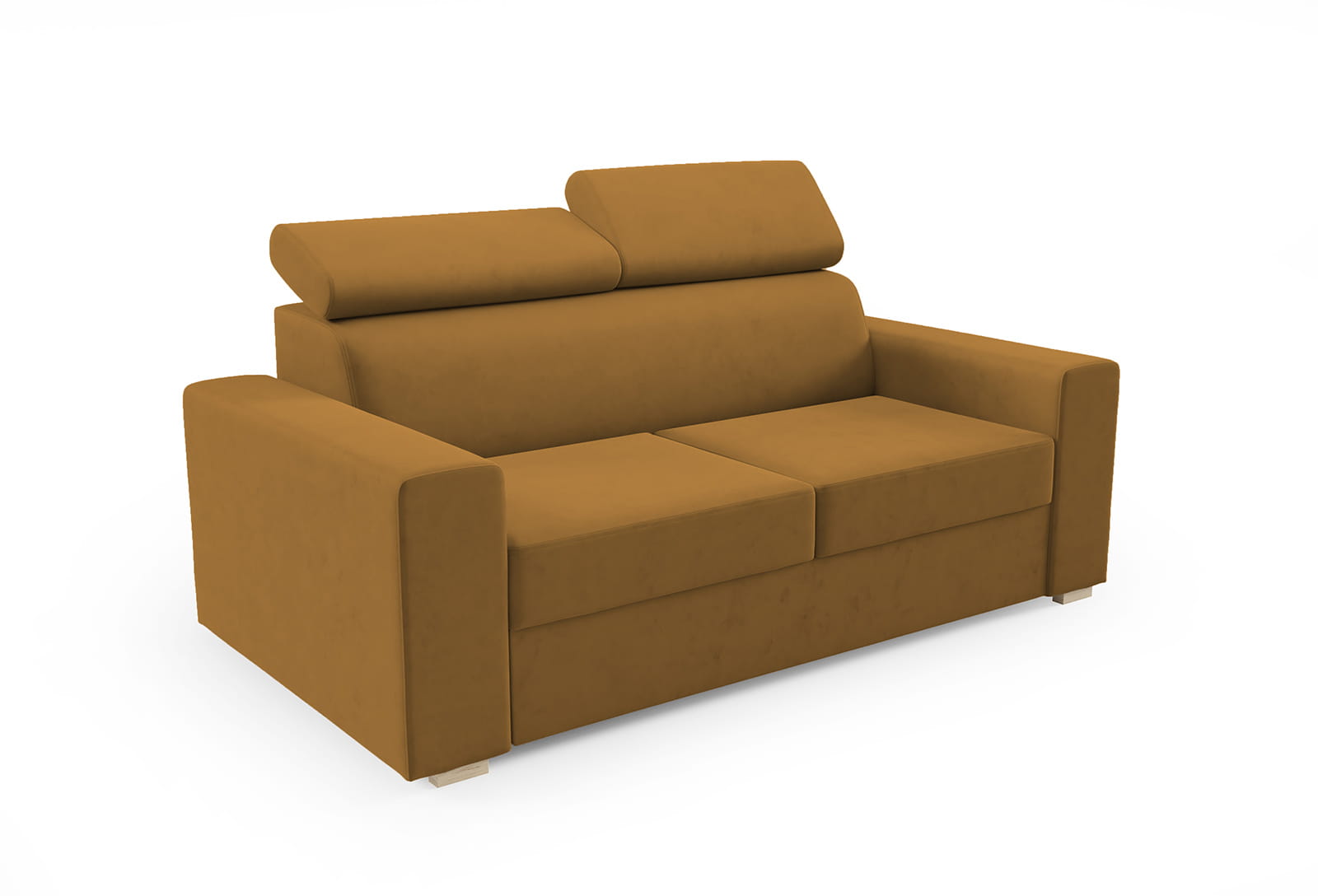 Eka Pohovka ADELA, 174 cm Barva látky: MONOLITH 48 (Hořčicová zlatá)