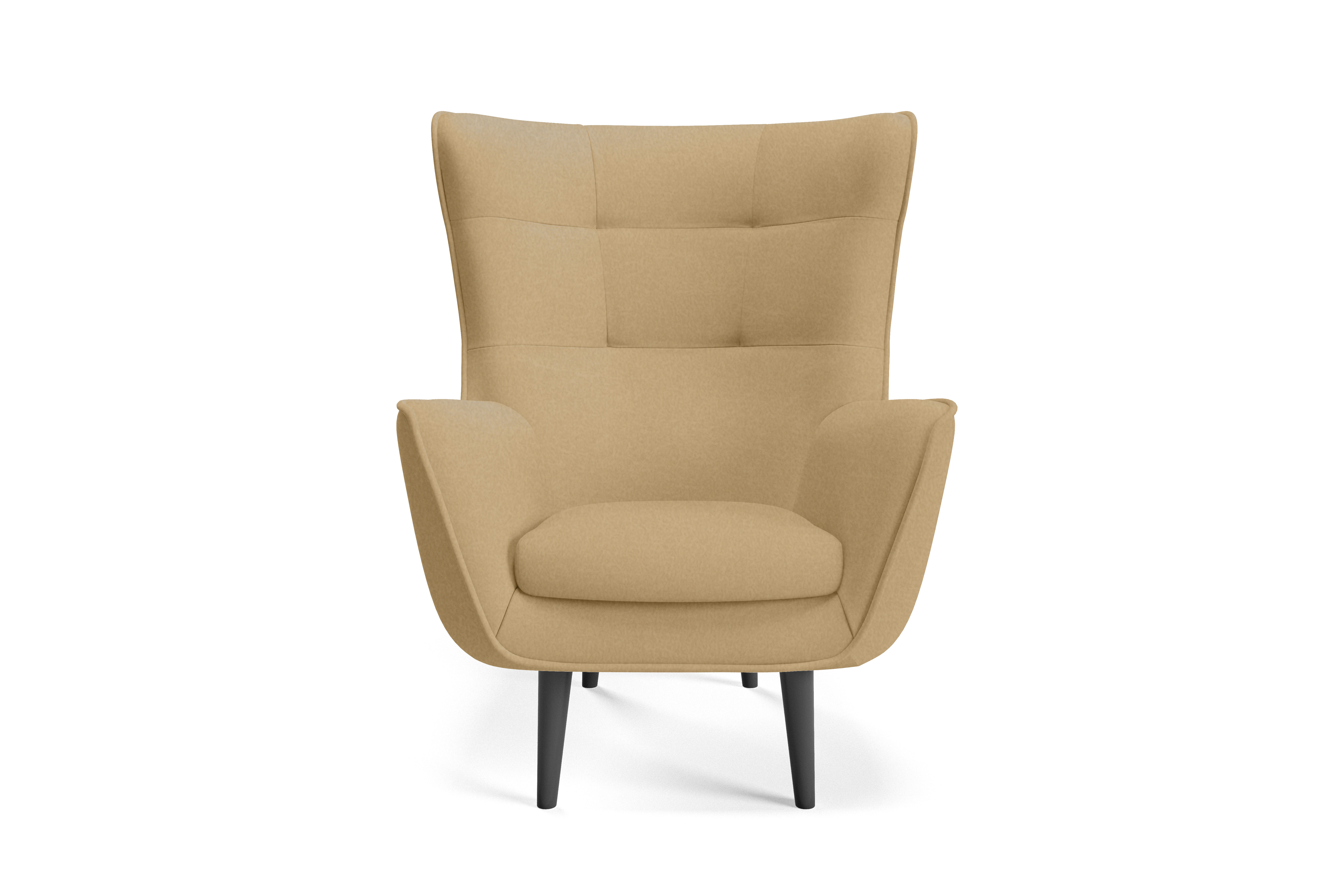 Eka Křeslo FLORENCE Výběr nohou: Černé, Barva látky: CASTEL 48 (Zlatá)