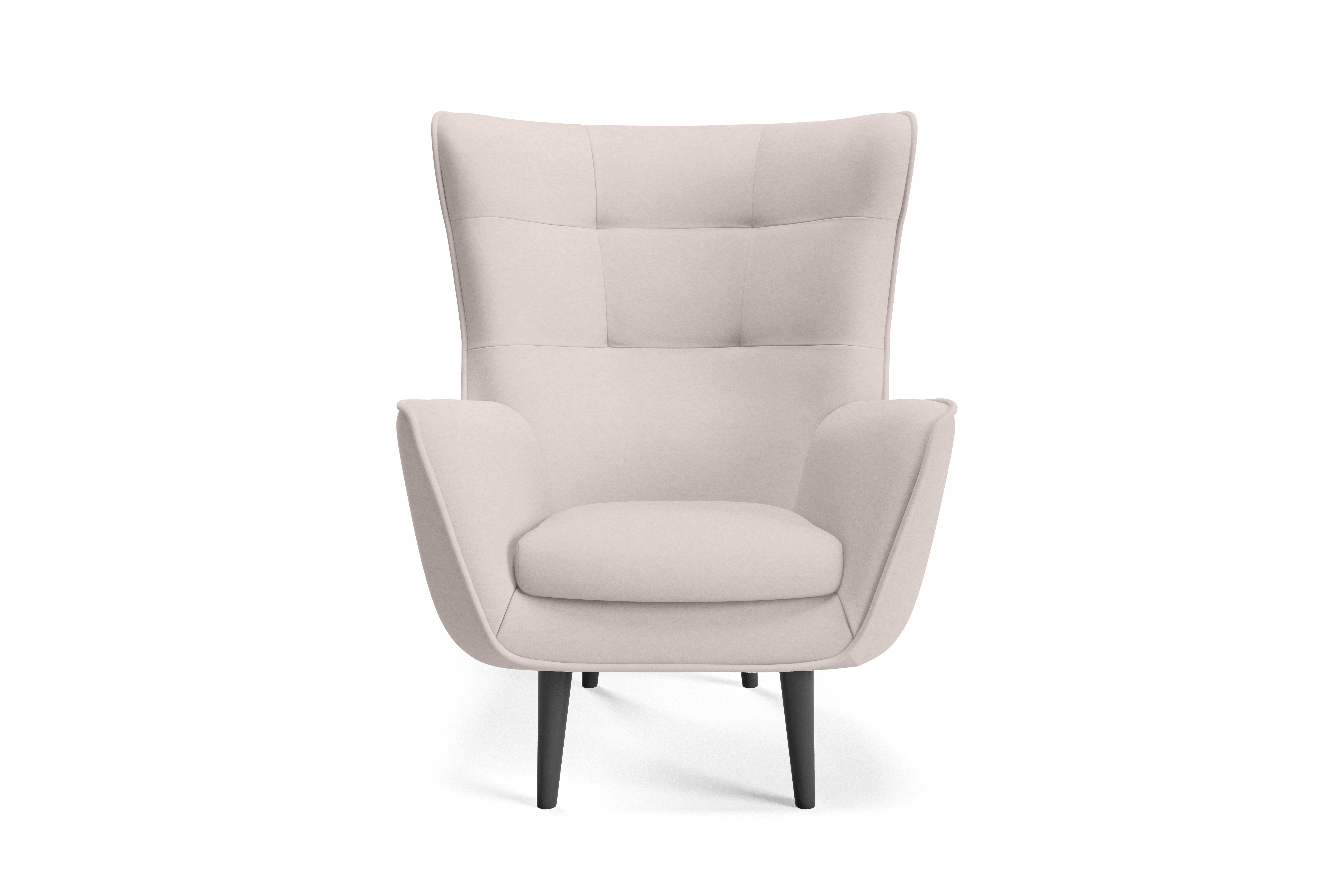 Eka Křeslo FLORENCE Výběr nohou: Černé, Barva látky: CASTEL 03 (Béžová)