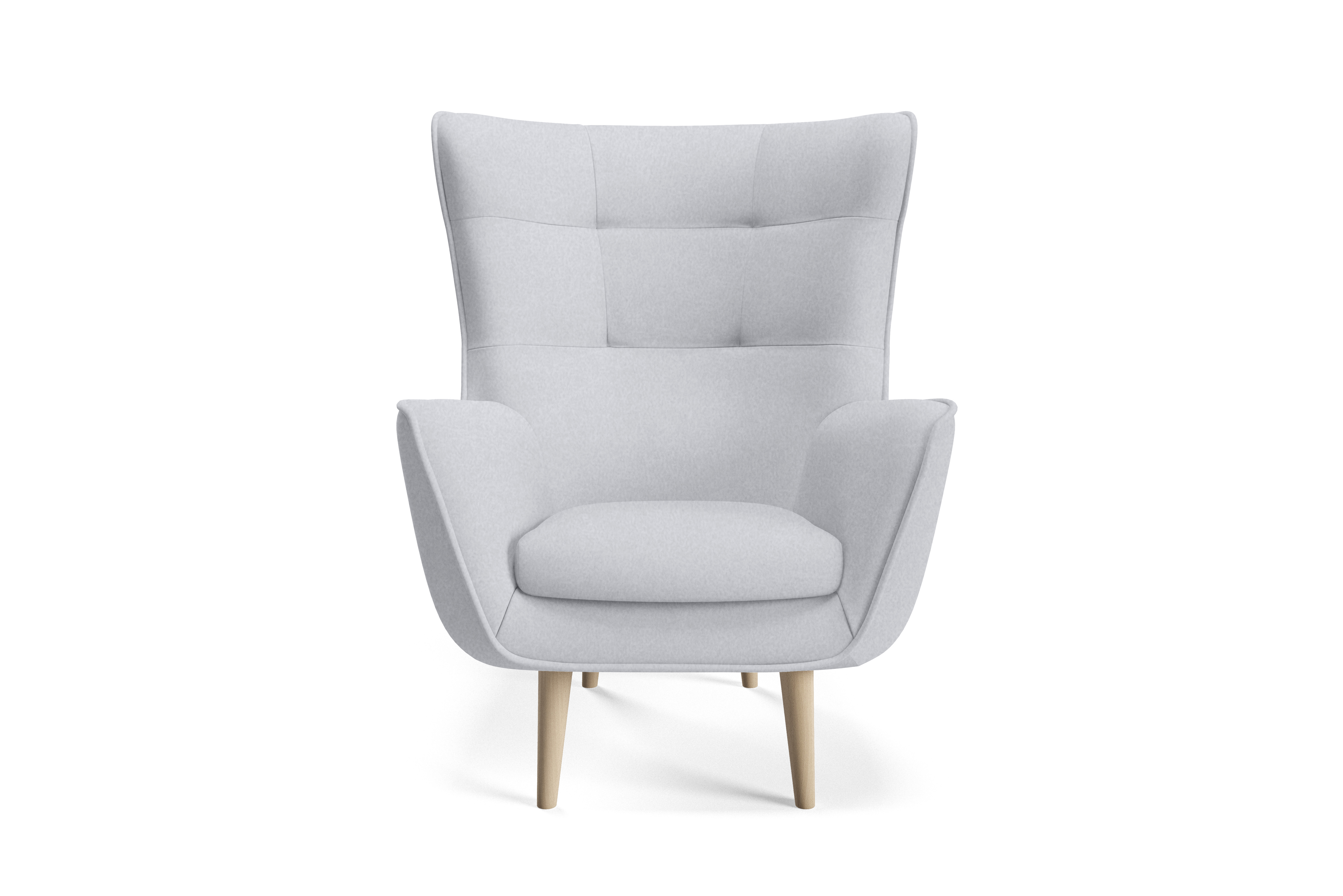 Eka Křeslo FLORENCE Výběr nohou: Přírodní, Barva látky: CASTEL 85 (Šedá)