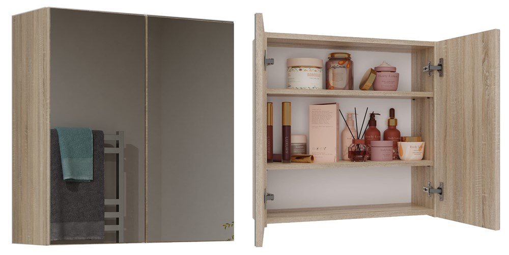 TPS Koupelnová skříňka POLA 2D 60 cm, sonoma