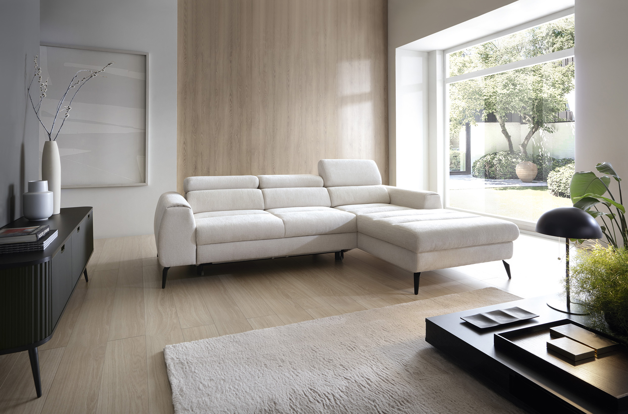 PCo Rohová sedací souprava JUTA M, 270 cm Roh pohovky: Pravý roh, Barva látky: MONOLITH 20 (Antracitová šedá)