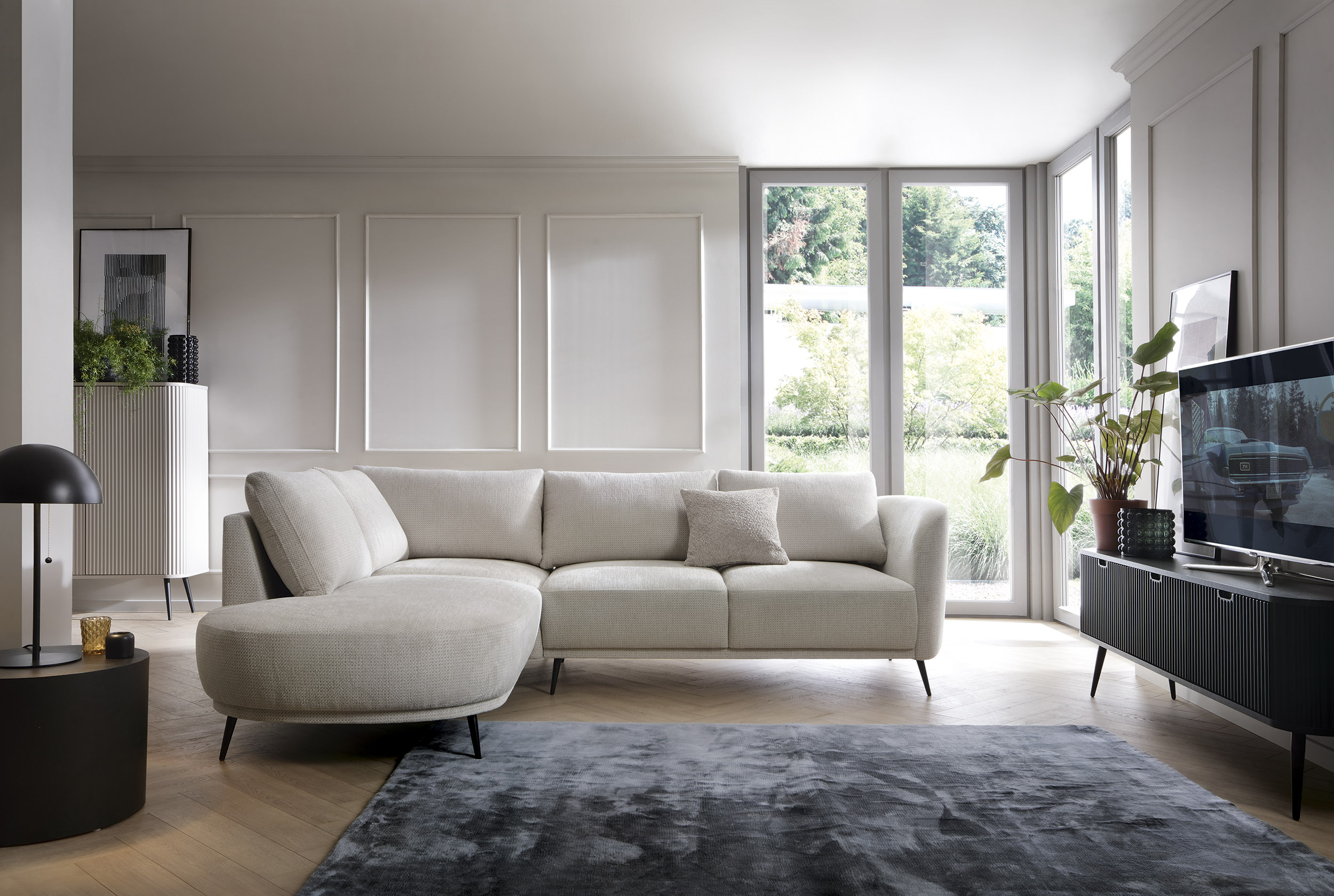 PCo Rohová sedací souprava SALAMANCA, 262 cm Roh pohovky: Pravý roh, Barva látky: CURIO 55 (Cihlová)