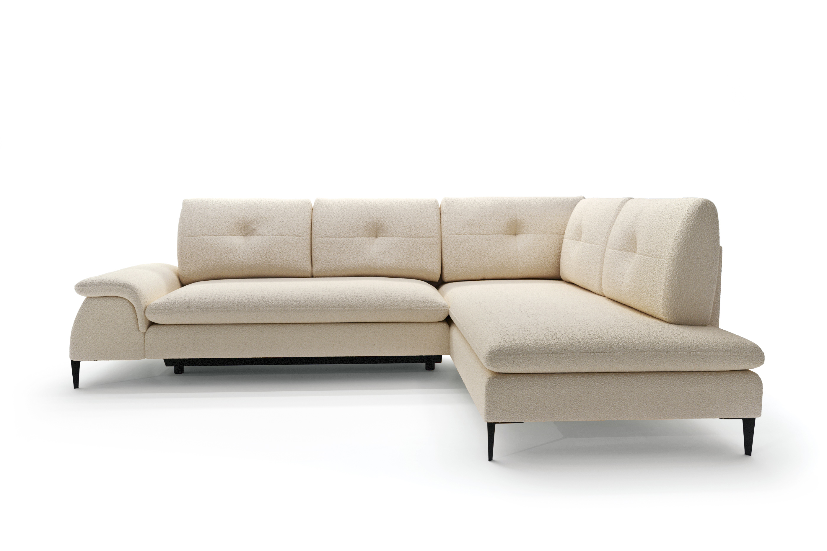 PCo Rohová sedací souprava ZORO L, 274 cm Roh pohovky: Levý roh, Barva látky: BUBBLE 13 (Světlá zelená)