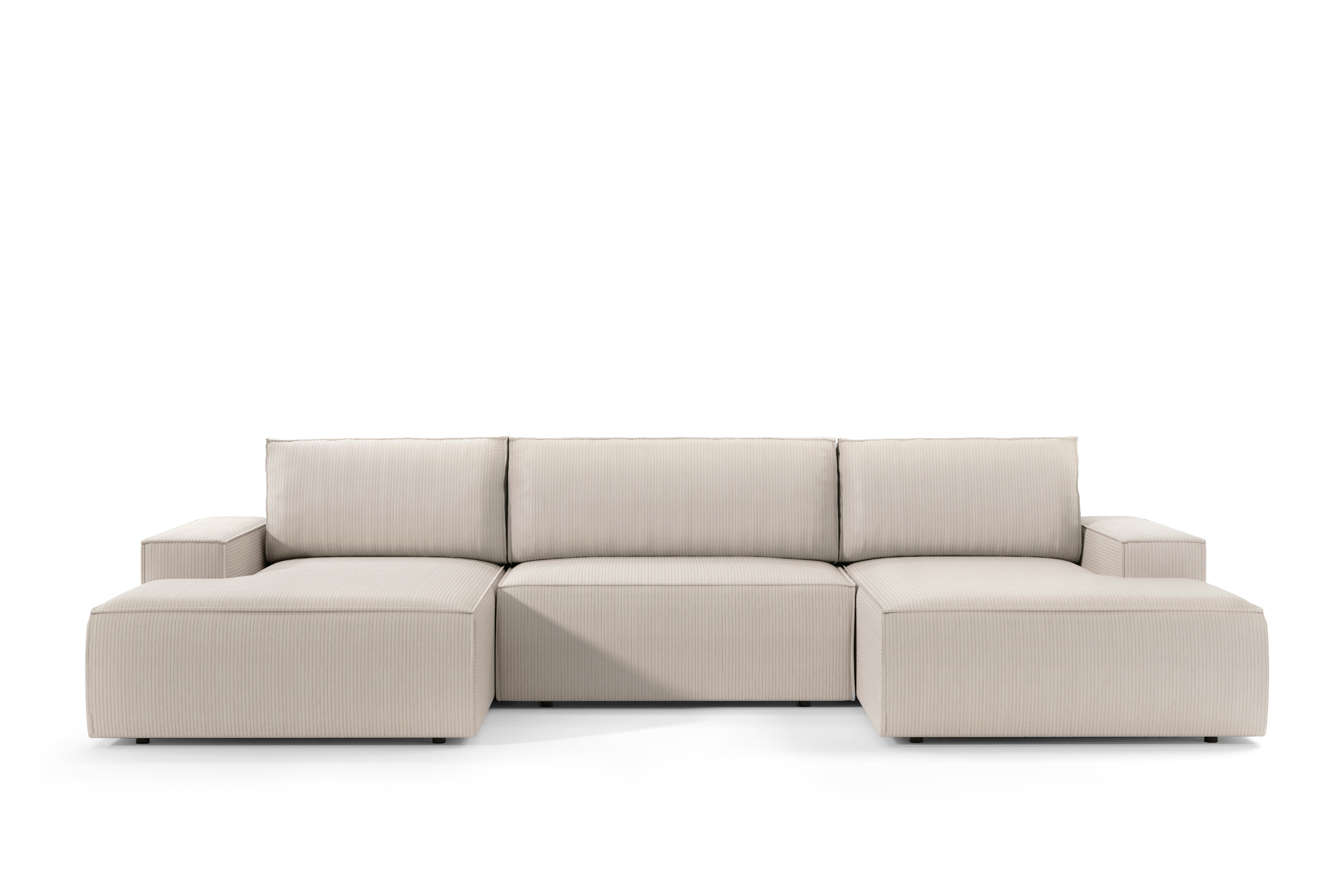 PCo Rohová sedací souprava FARO U1, 358 cm Barva látky: POSO 60 (Tmavá šedá), Roh pohovky: Levý roh