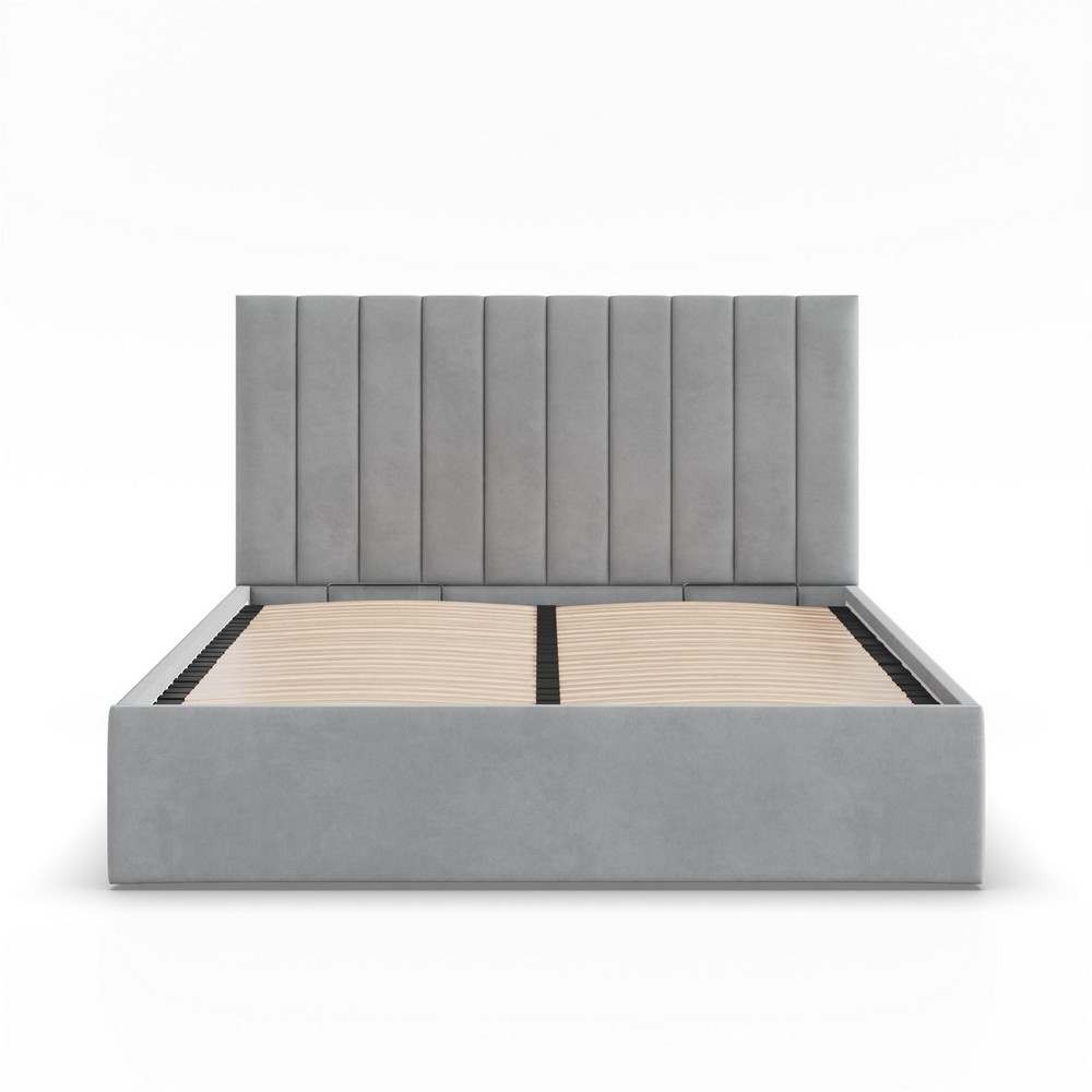 AGroup Čalouněná postel POLLA 140 x 200 cm Barva látky Trinity: (2314) Šedá